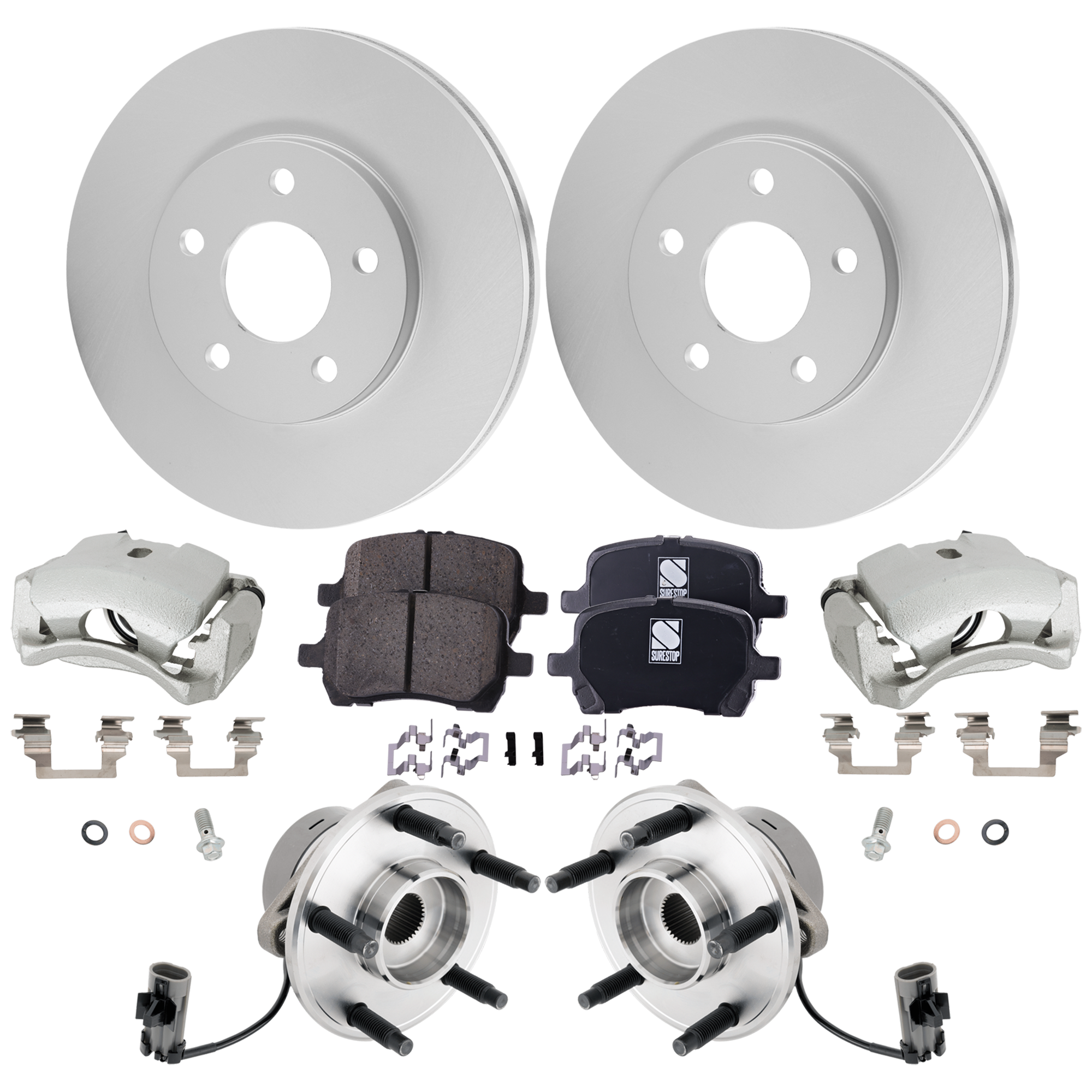 AM Brake Disc and Pad Kit SKU KIT 091625-447 OEM 22728988 PFM 15243704-15808204