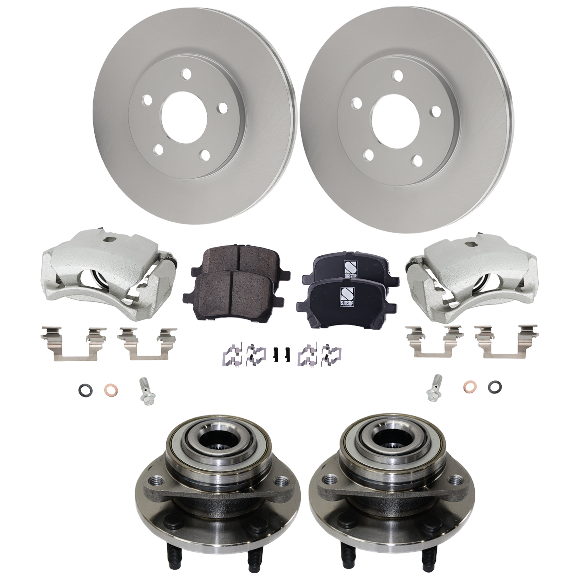 AM Brake Disc and Pad Kit SKU KIT 091625-448 OEM 22728988 PFM 15243704-15808204
