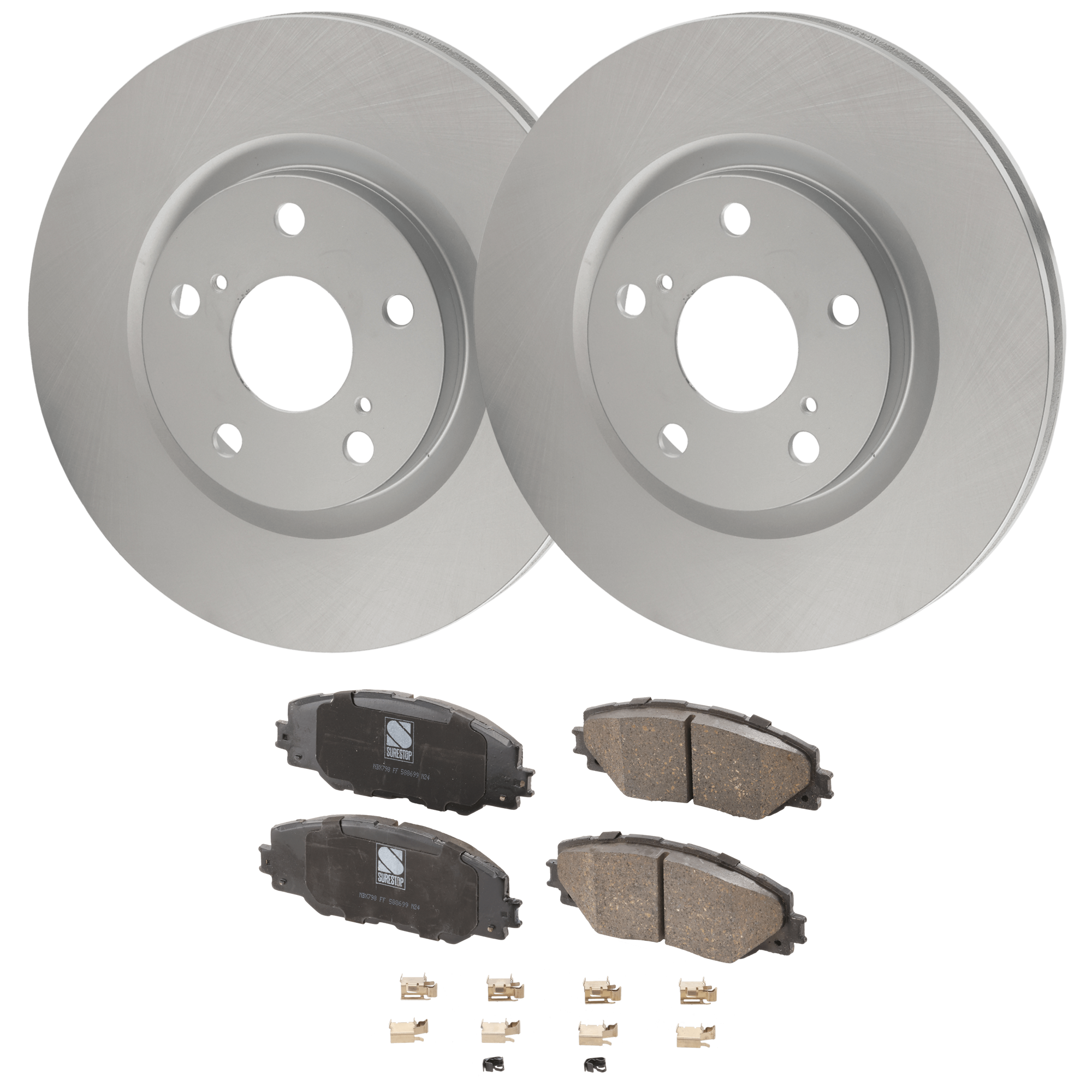 AM Brake Disc and Pad Kit SKU KIT 091625-65 OEM 4351202250 PFM 0446502230-0446