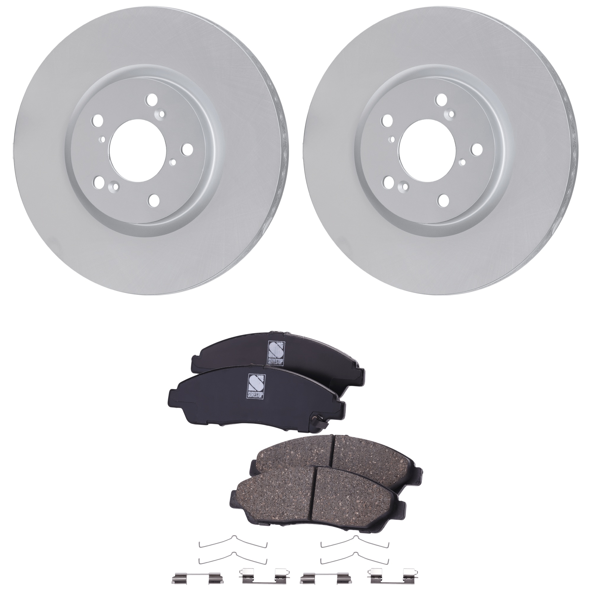 AM Brake Disc and Pad Kit SKU KIT 091625-97 OEM 45251STXA00 PFM 45022SZA405-45