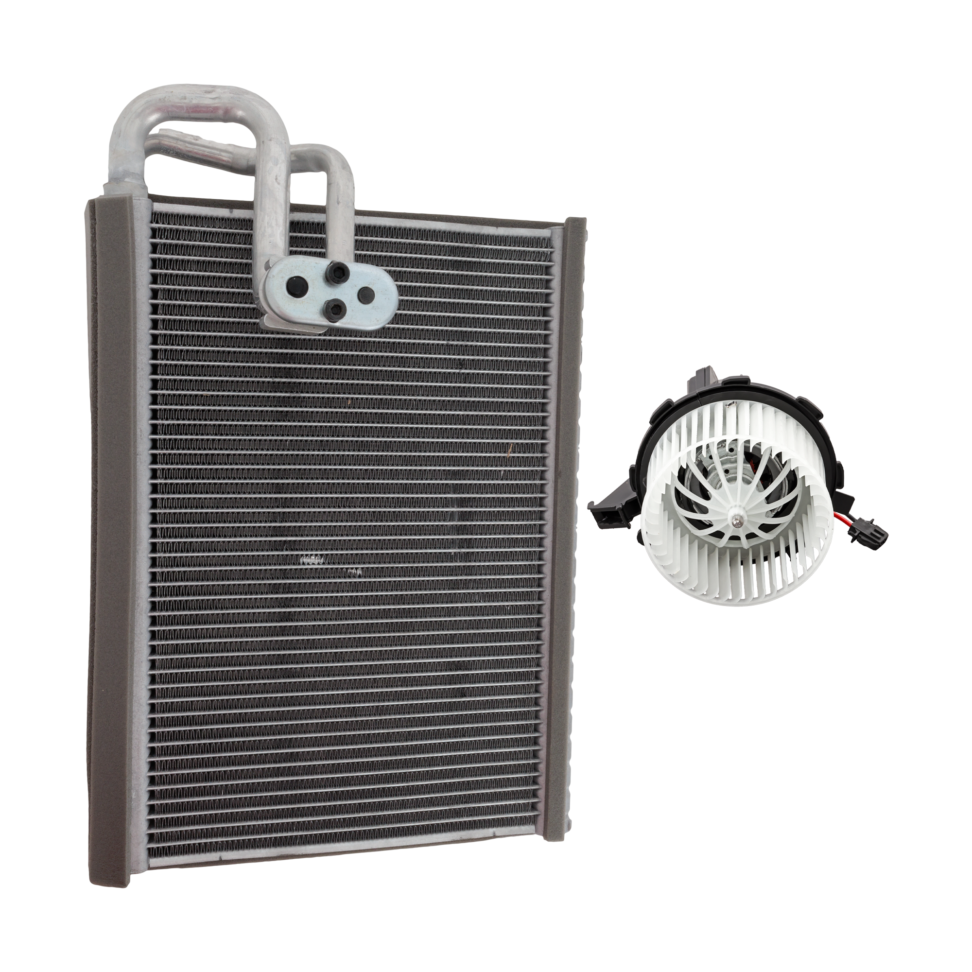 AM A4-09-12 Q5-09-16 BLOWER MOTOR 2 pc Kit Assembly includes A C Evaporator SKU KIT 091825-02 OEM 8K1820021C 8K1898967A