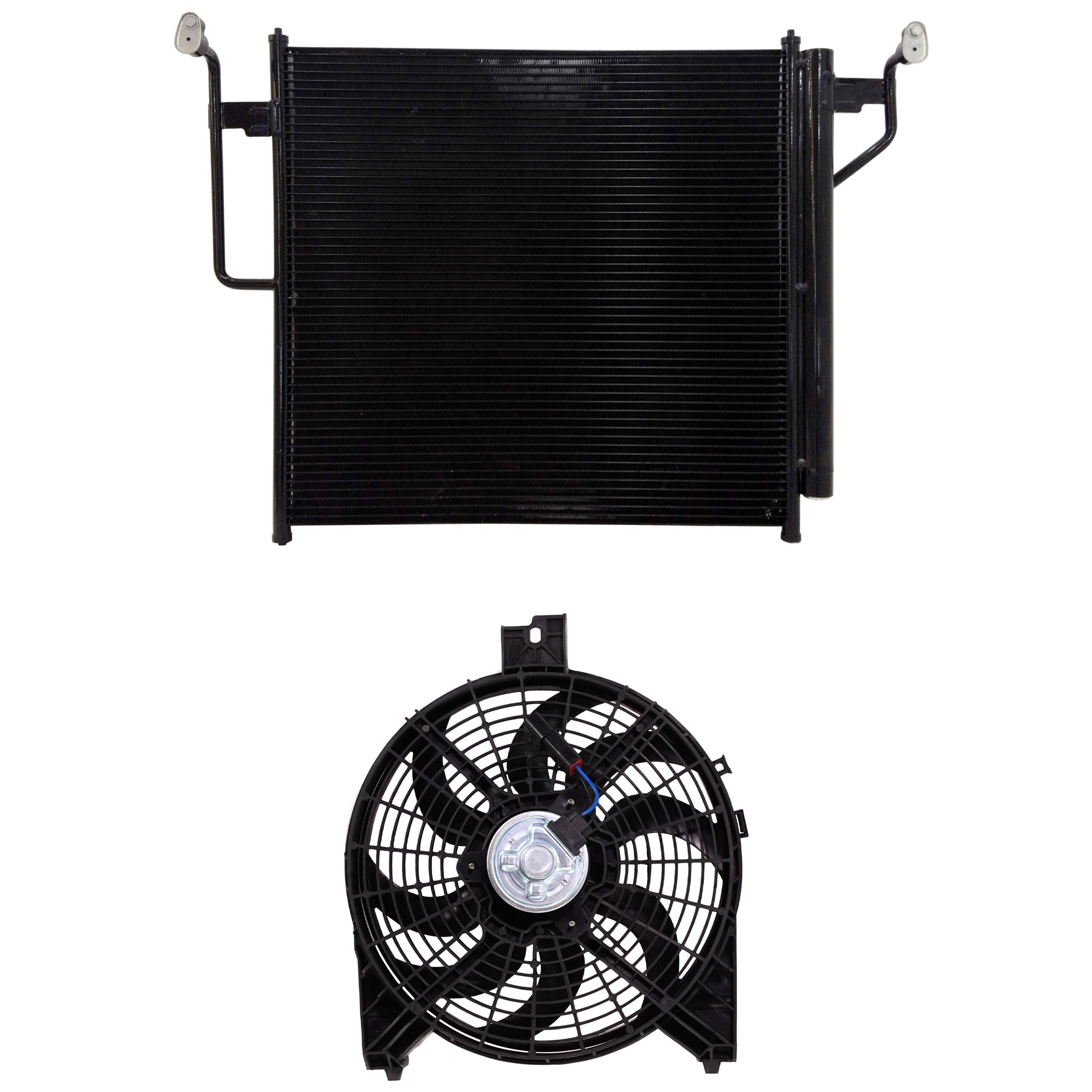 AM ARMADA 07-15 TITAN 07-10 A C CONDENSER 2 pc Kit includes A C Condenser Fan SKU KIT 091825-117 Partslink NI3120101 OEM 921209GA0A
