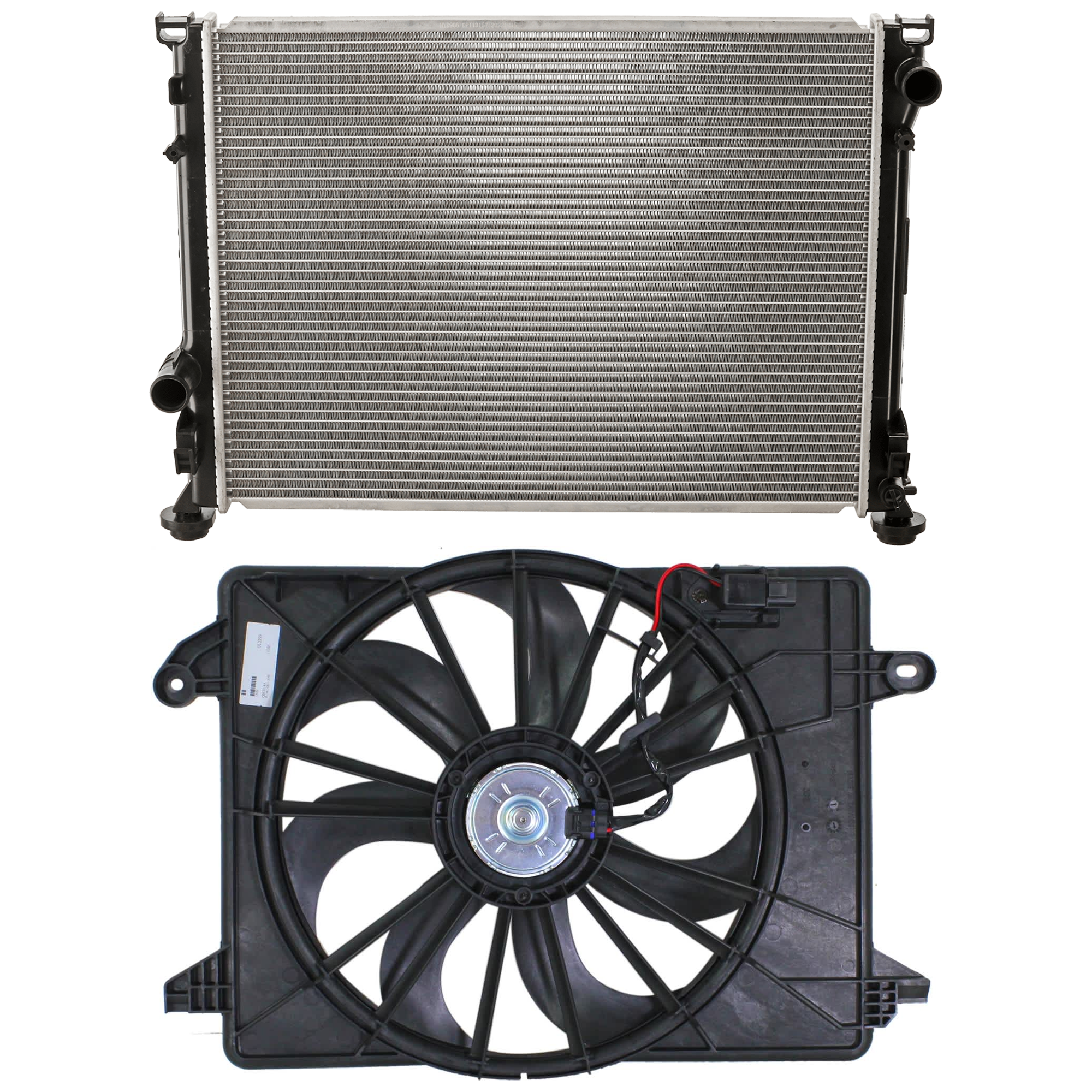 AM CHRYSLER 300 CHALLENGER CHARGER 09-23 RADIATOR 2 pc Kit Single Fan includes Radiator Fan SKU KIT 091825-11 Partslink CH3115169 OEM 68050129AA