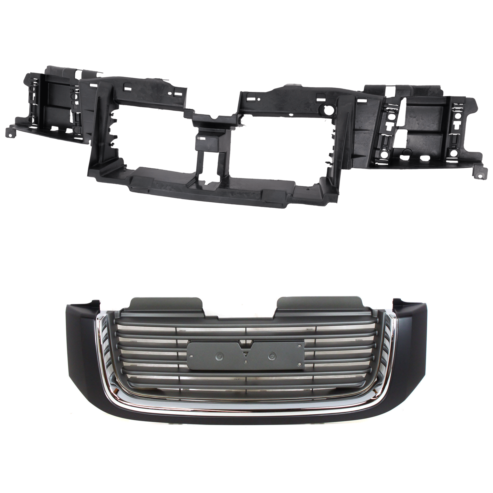 AM ENVOY 02-09 HEADER PANEL 2 pc Kit Thermoplastic includes Grille SKU KIT 091825-128 Partslink GM1200465 OEM 10358134