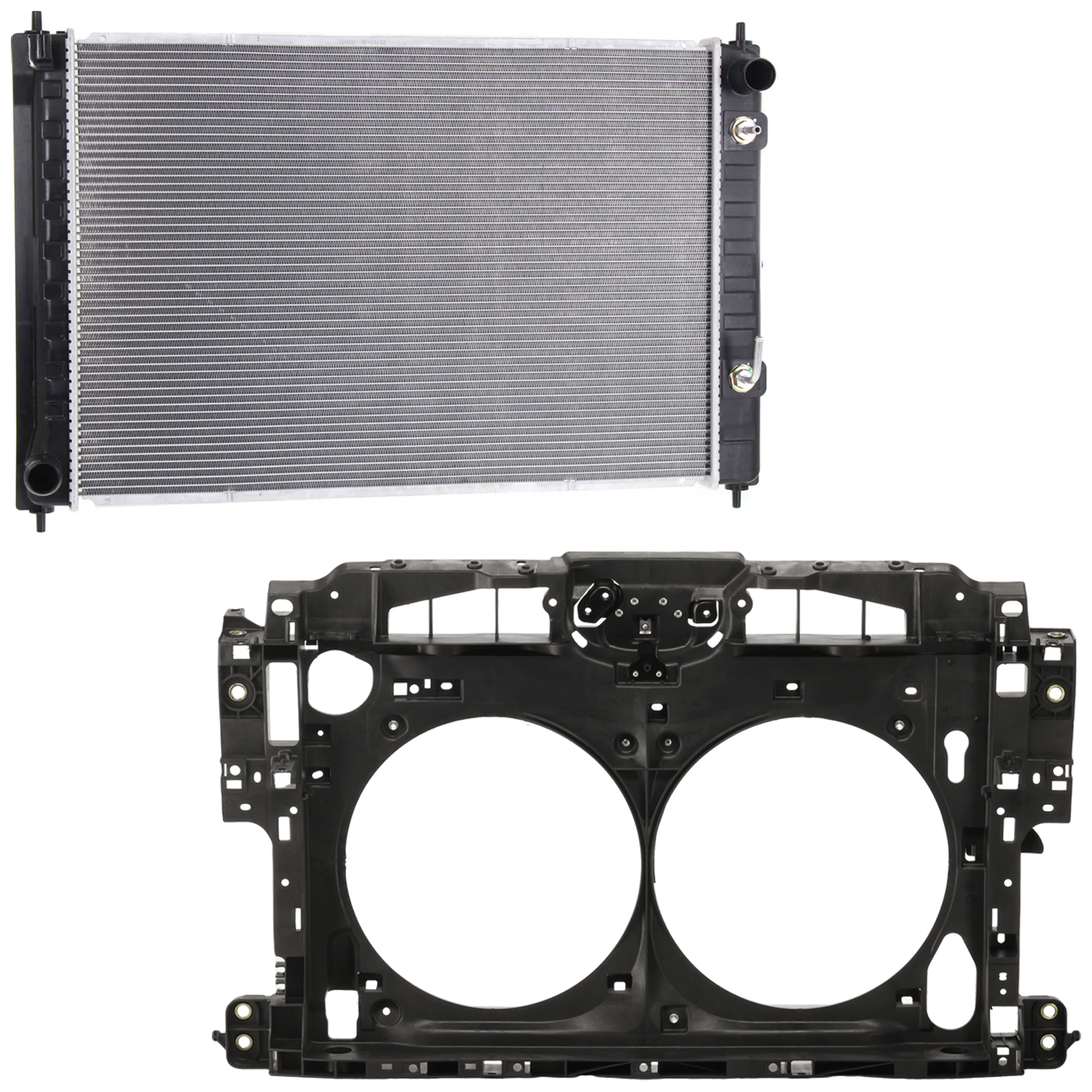 AM MURANO 09-14 RADIATOR 2 pc Kit includes Radiator Support Assembly SKU KIT 091825-137 Partslink NI1225186 OEM 625001AA0A