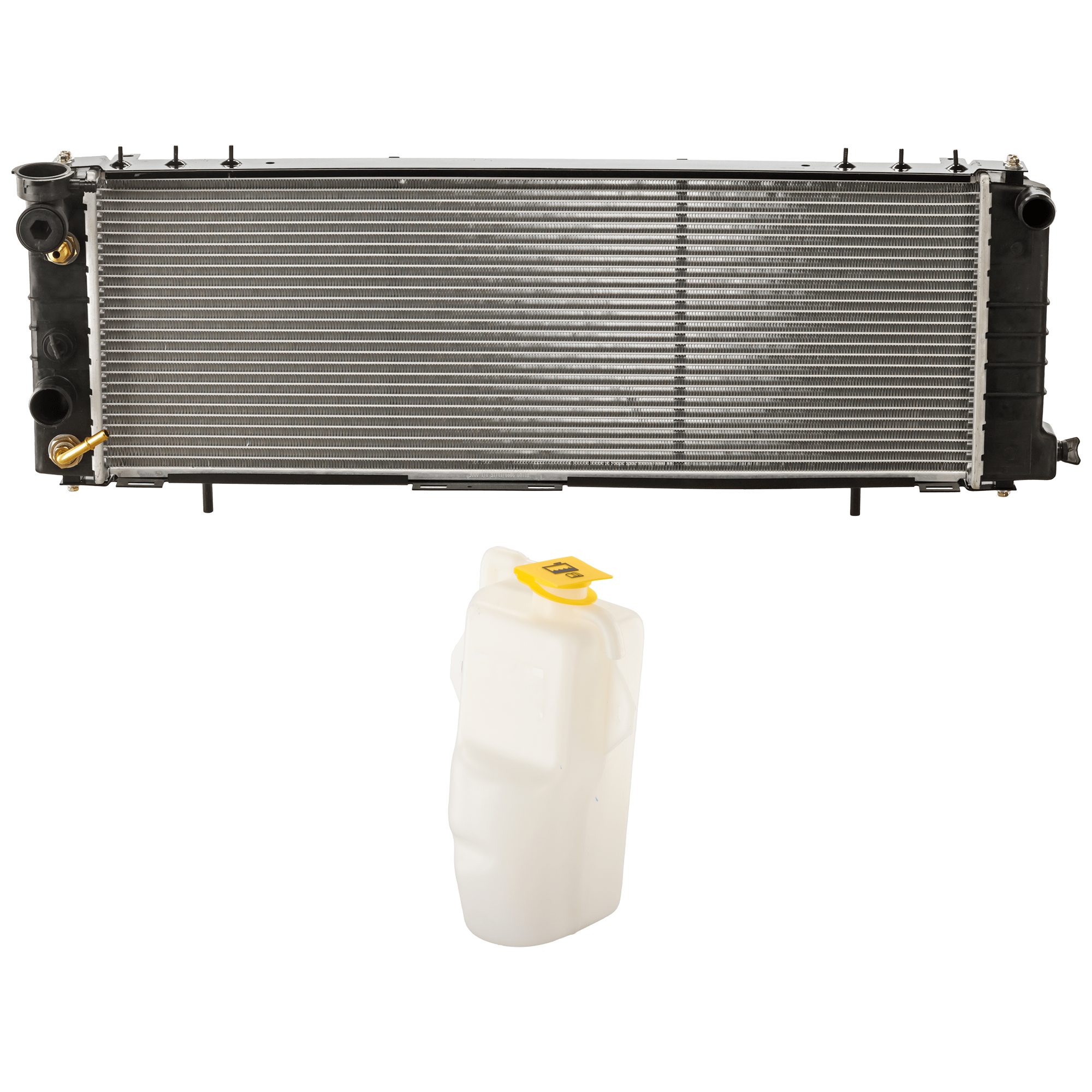 AM CHEROKEE 91-01 COMANCHE 91-92 RADIATOR 2 pc Kit includes Coolant Reservoir SKU KIT 091825-139 Partslink CH3014101 OEM 52027984