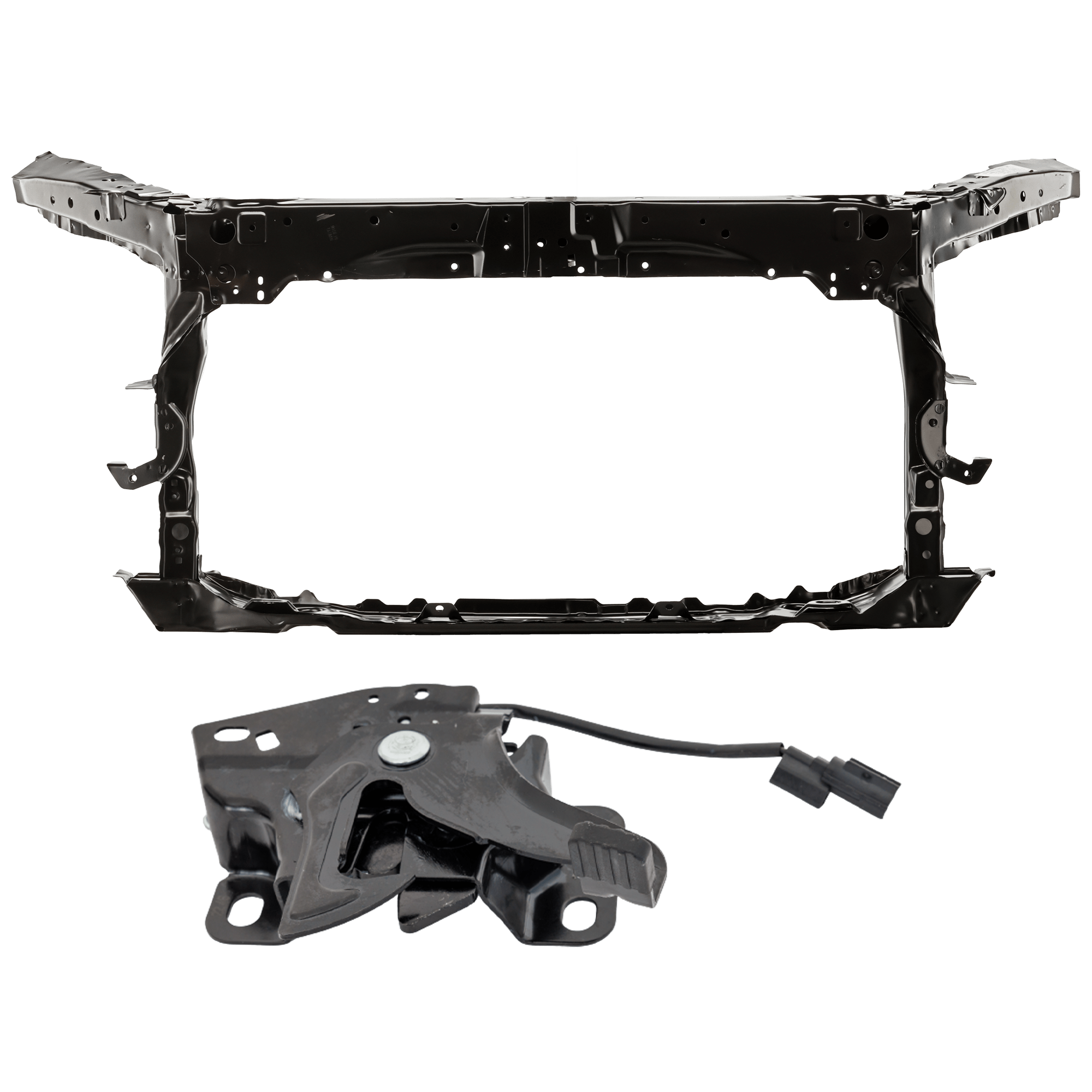 AM ACCORD 08-12 RADIATOR SUPPORT 2 pc Kit Assembly Steel Sedan Japan USA Built Vehicle includes Hood Latch SKU KIT 091825-145 OEM 74120TA6A01