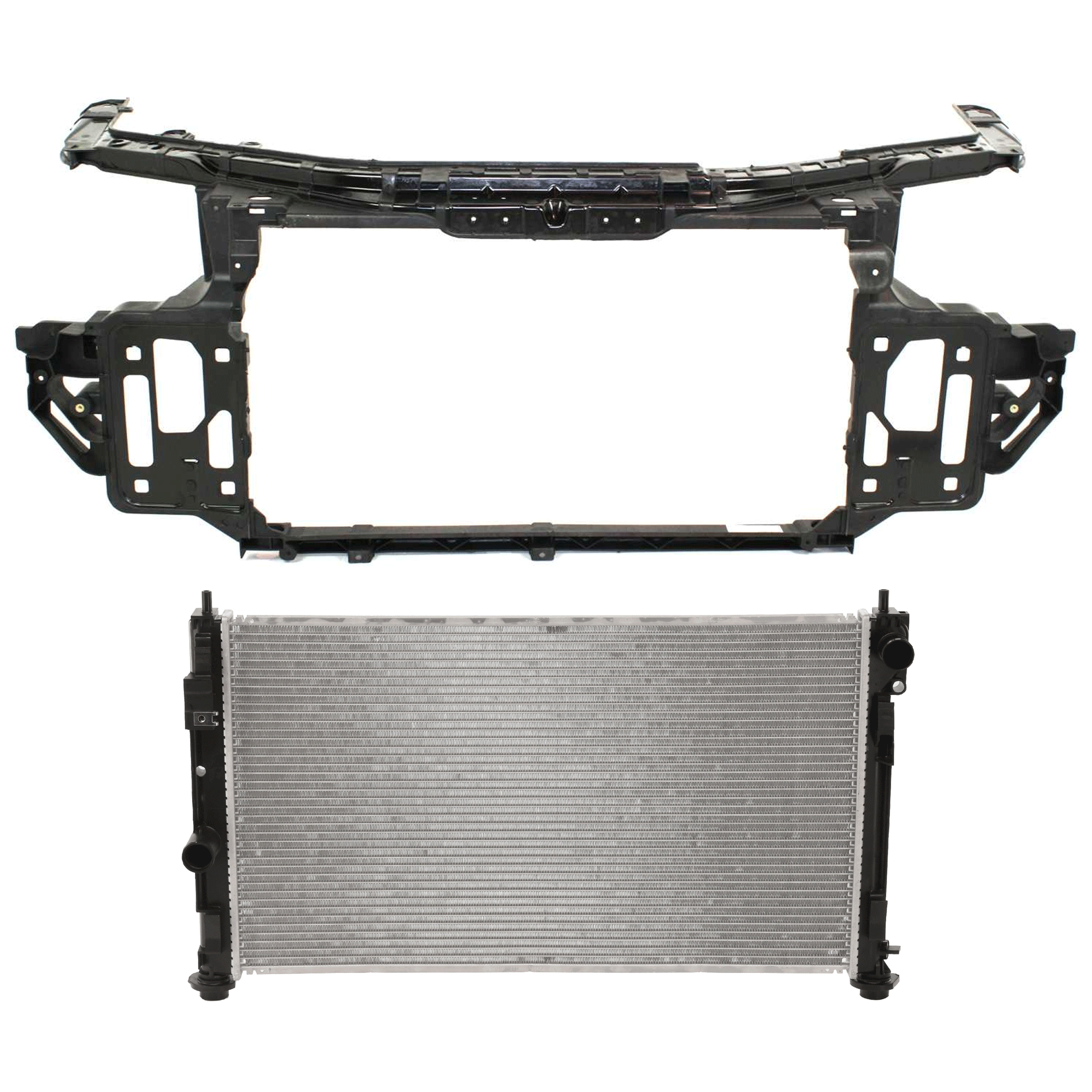 AM AVENGER 08-14 RADIATOR SUPPORT 2 pc Kit Assembly Plastic w Steel includes Radiator SKU KIT 091825-150 Partslink CH3010341 CH3010339 OEM 68004049AB