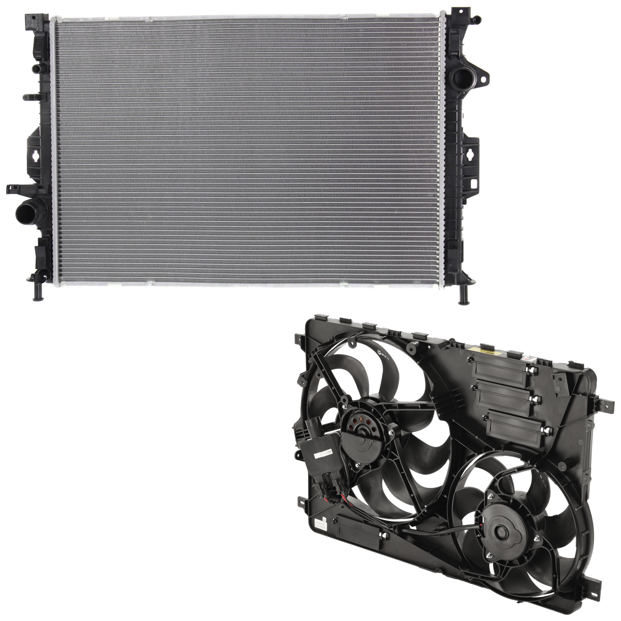 AM XC60-10-16 XC70-08-15 RADIATOR 2 pc Kit includes Radiator Fan SKU KIT 091825-161 Partslink VO3115116 OEM 306686296-31686808