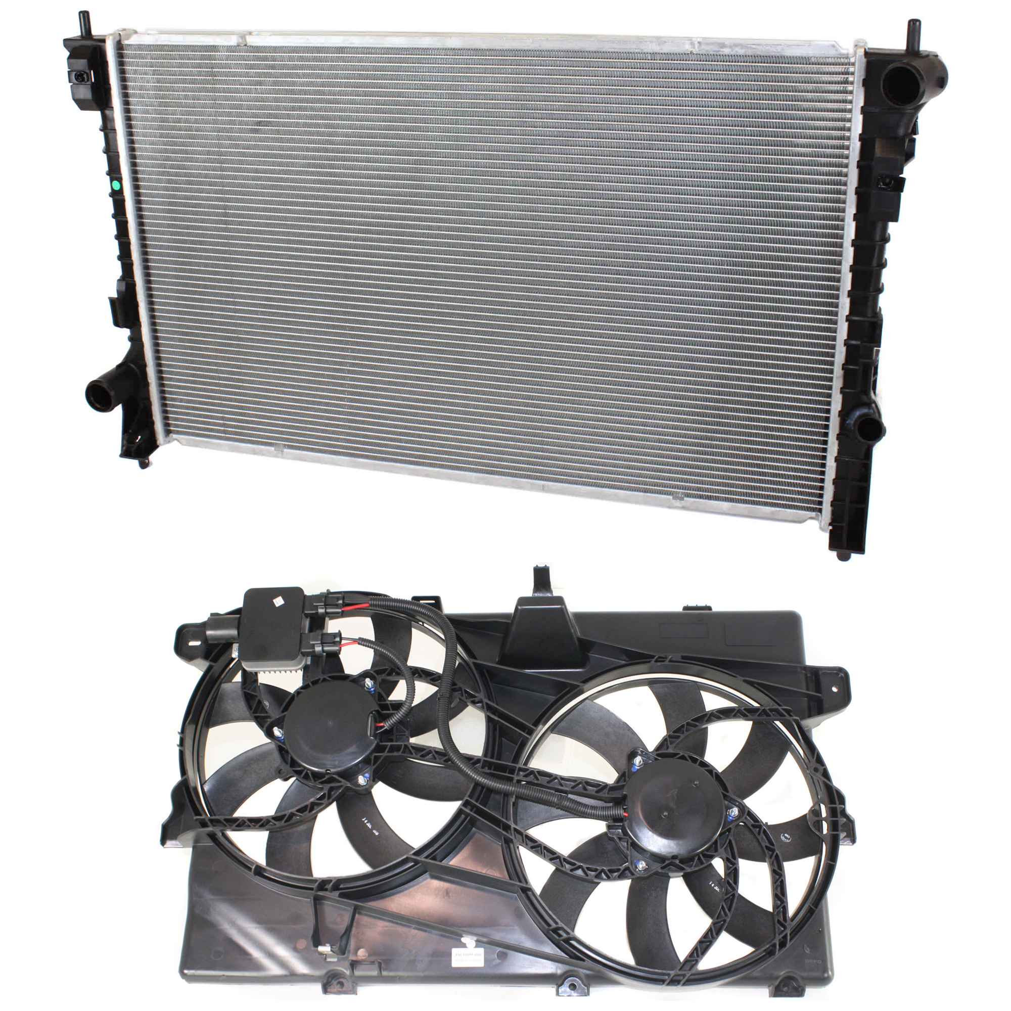AM EDGE MKX 07-09 RADIATOR 2 pc Kit For Models With Tow Package includes Radiator Fan SKU KIT 091825-191 Partslink FO3115175 OEM 7T4Z8C607B 9T4Z8C607A PFM