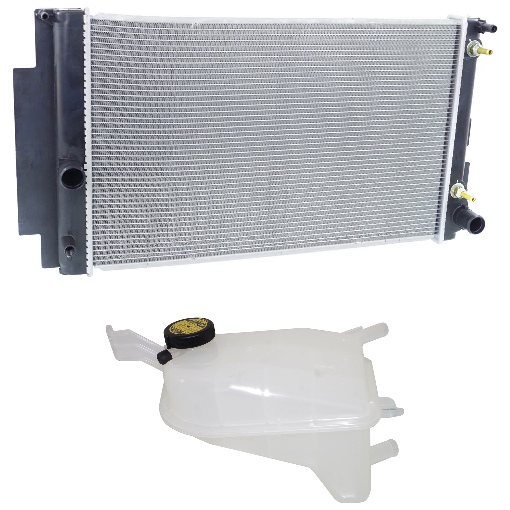 AM XB 08-15 RADIATOR 2 pc Kit includes Coolant Reservoir SKU KIT 091825-22 Partslink SC3014102 OEM 1648022080 PFM