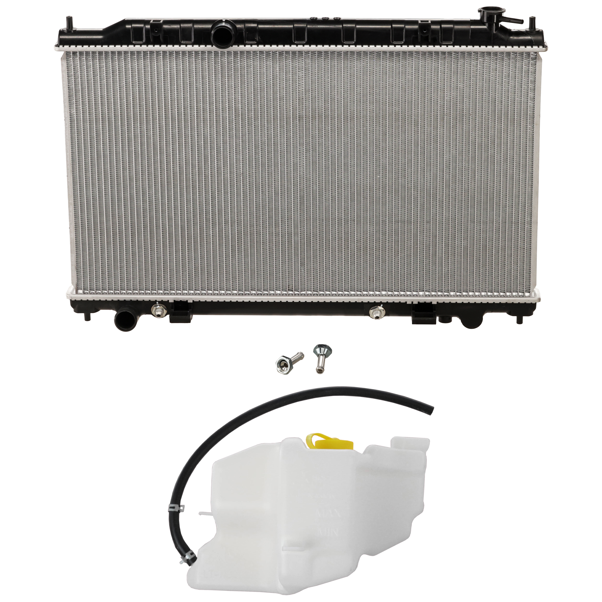AM ALTIMA 02-06 RADIATOR 2 pc Kit 2.5L Eng. includes Coolant Reservoir SKU KIT 091825-23 Partslink NI3014105 OEM 217108J000-217105Z000