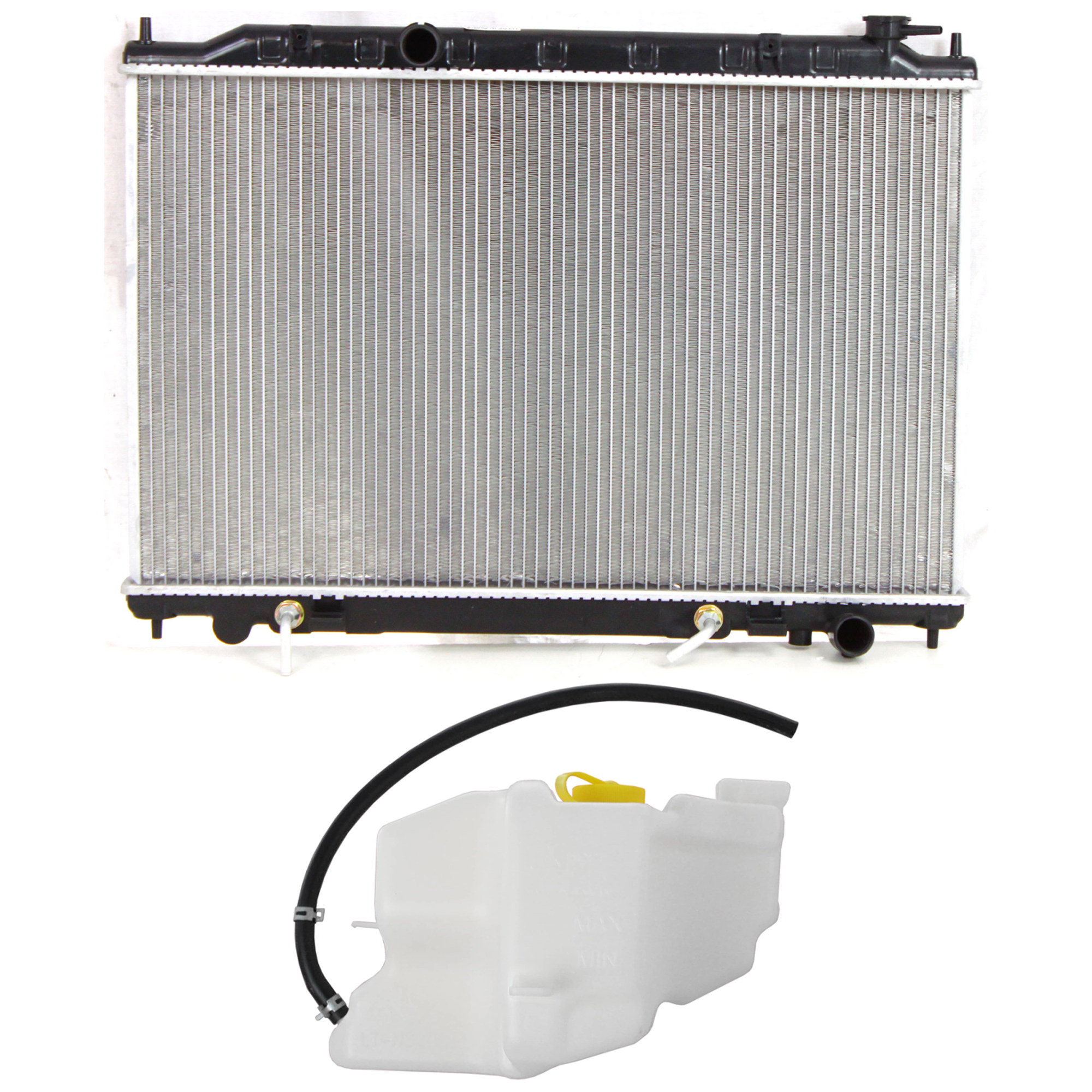 AM QUEST 04-09 RADIATOR 2 pc Kit includes Coolant Reservoir SKU KIT 091825-25 Partslink NI3014105 OEM 217108J000-217105Z000