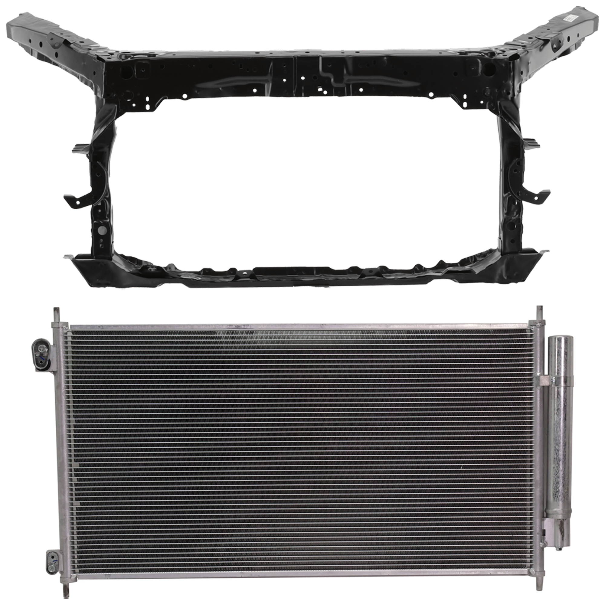 AM ACCORD 08-12 A C CONDENSER 2 pc Kit Coupe includes Radiator Support Assembly SKU KIT 091825-49 Partslink HO3030151 HO1225158 OEM 80110TA0A01-60400TE0A01ZZ