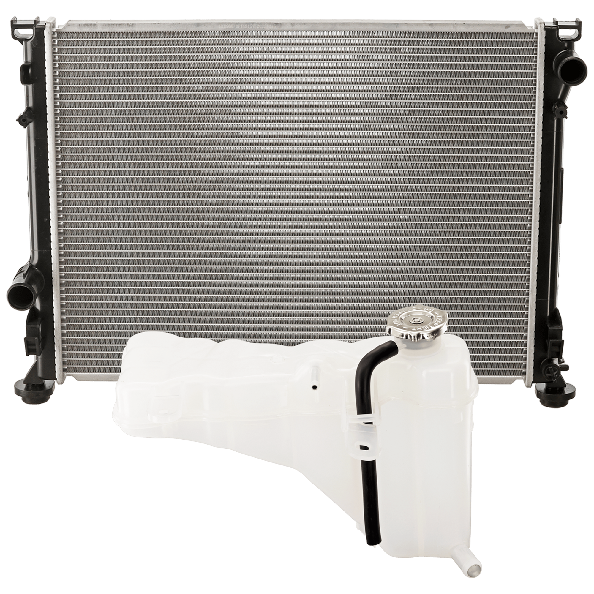 AM CHRYSLER 300 CHALLENGER CHARGER 11-23 RADIATOR 2 pc Kit 3.6L 5.7L Eng. w o HD Cooling includes Coolant Reservoir SKU KIT 091825-51 Partslink CH3010355 CH3014151 OEM 68050126AB 55111260AF PFM 4596