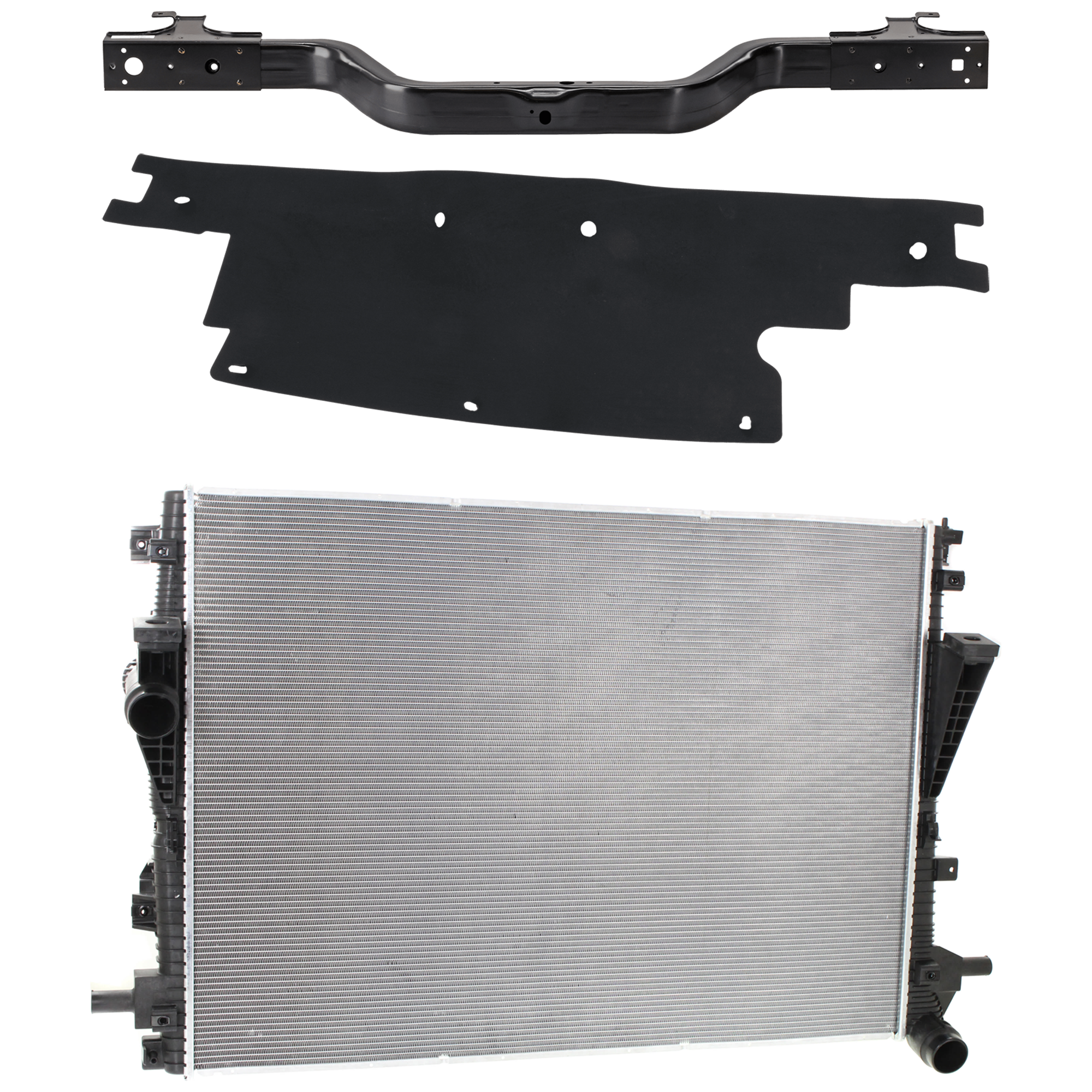 AM F SERIES SUPER DUTY 11-16 RADIATOR 3 pc Kit Primary Unit 6.7L Diesel includes Radiator Support Lower Crossmember and Radiator Support Baffle SKU KIT 091825-65 Partslink FO3010335 FO1218185 FO1225213 OEM BC3Z8005K BC3Z8005E BC3Z8327B