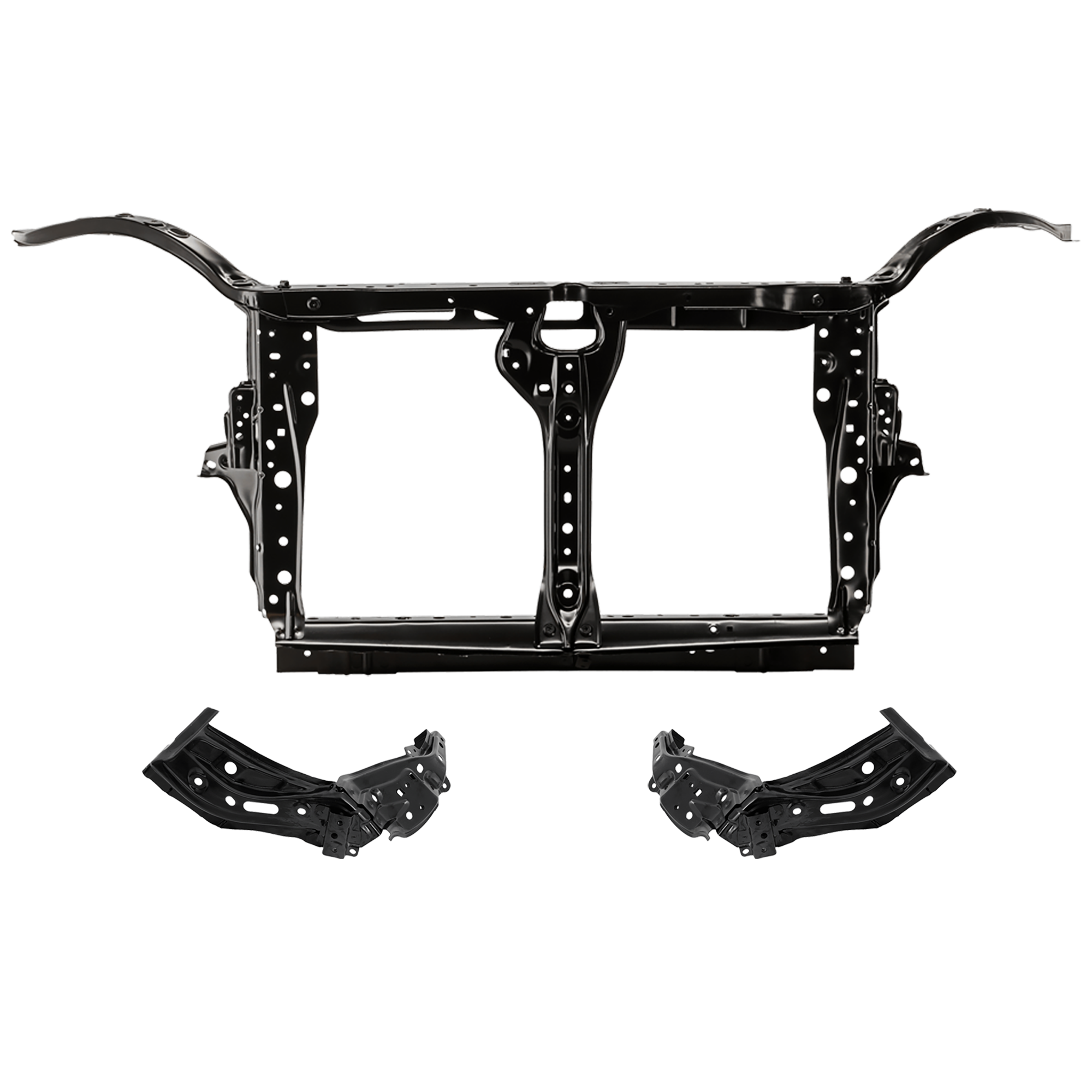 AM FORESTER 14-18 RADIATOR SUPPORT 3 pc Kit Assembly includes RH and LH Radiator Support Bracket SKU KIT 091825-97 Partslink SU1225147 SU1247101 SU1246101 OEM 53029SG0019P 51610SG1209P 5161