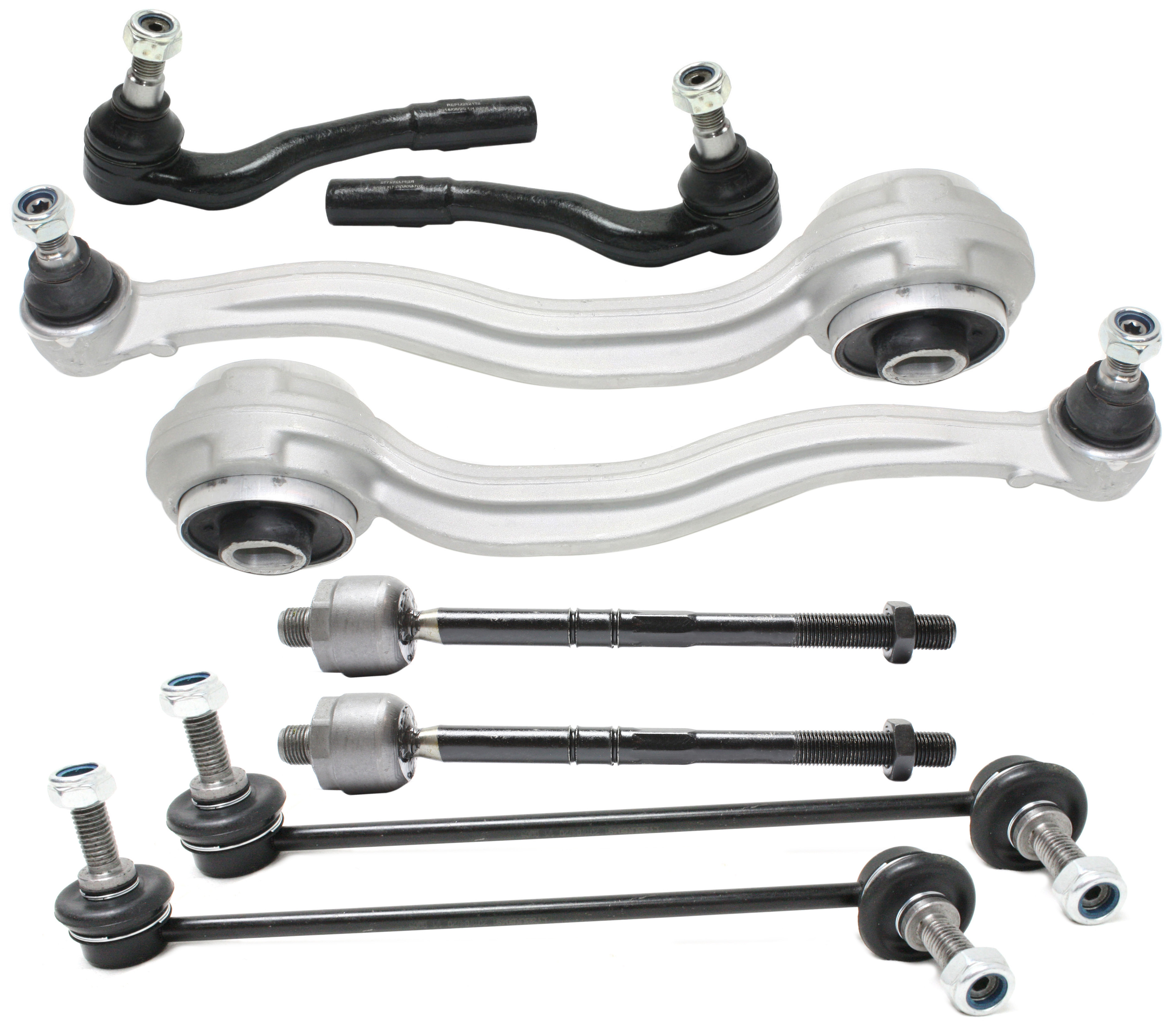 AM C CLASS 01-07 CLK CLASS 03-09 FRONT CONTROL ARM KIT RH AND LH Lower Frontward w ball joint s 8 pc Kit with Sway Bar Link and Tie Rod End SKU KIT 091917-07 OEM 2033300111-2033301611-20333039