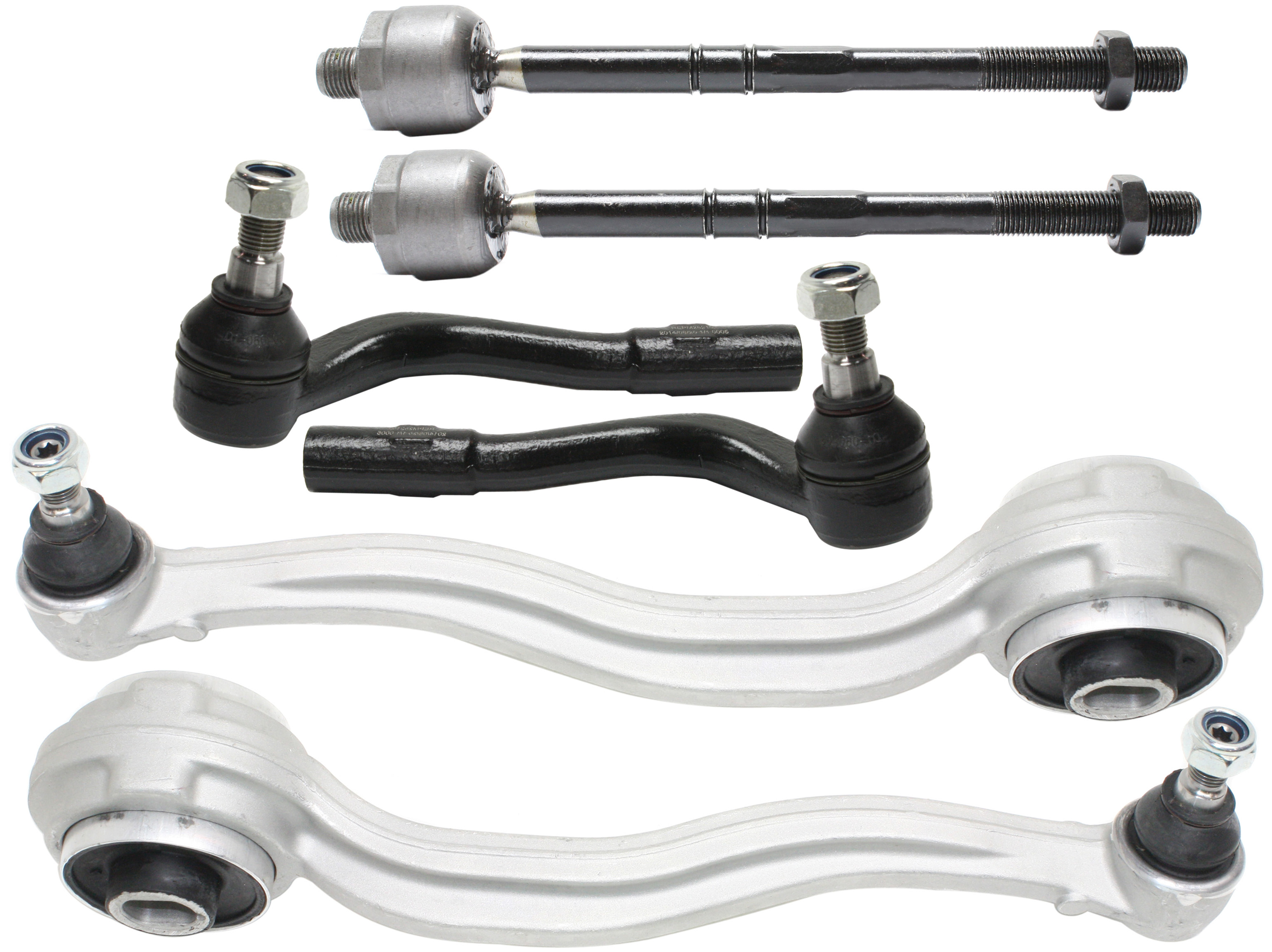 AM C CLASS 01-07 CLK CLASS 03-09 FRONT CONTROL ARM KIT RH AND LH Lower Frontward w ball joint s 6 pc Kit with Tie Rod End SKU KIT 091917-08 OEM 2033300111-2033301611-20333039