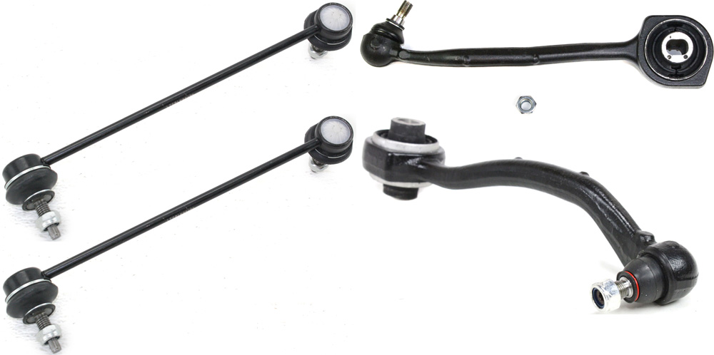 AM C CLASS 01-07 CLK CLASS 03-09 FRONT CONTROL ARM KIT RH AND LH Lower Rearward w ball joint s 4 pc Kit with Sway Bar Link SKU KIT 091917-12 OEM 2033303311-2033303411-20333020
