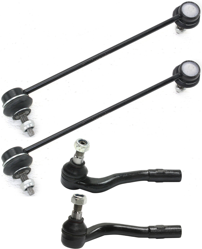 AM C CLASS 01-07 CLK CLASS 03-09 FRONT SUSPENSION KIT RH AND LH 4 pc kit with Sway Bar Links and Tie Rod Ends SKU KIT 091917-13 OEM 1015710-2651772-5451563-203320