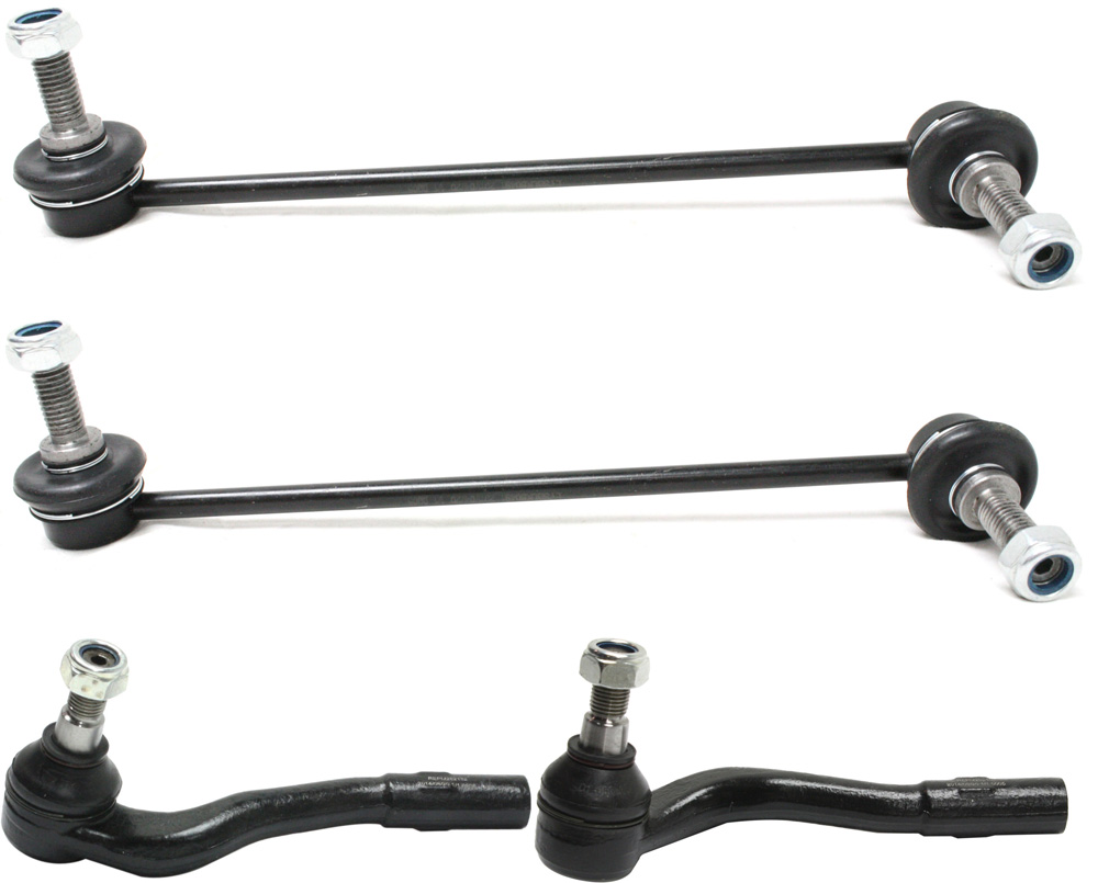 AM C CLASS 01-07 CLK CLASS 03-09 FRONT SUSPENSION KIT RH AND LH 4 pc kit with Sway Bar Links and Tie Rod Ends SKU KIT 091917-14 OEM 1016767-1017022-2651773-265313