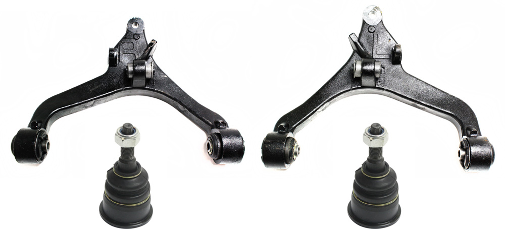 AM LIBERTY 02-04 FRONT CONTROL ARM KIT RH AND LH Lower w ball joint s 4 pc Kit with Ball Joint SKU KIT 091917-30 OEM 5114037AA 52088637AF 52088637A