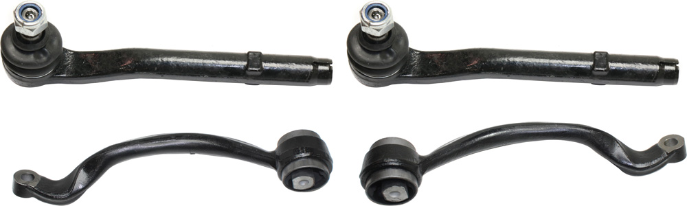 AM RANGE ROVER 06-12 FRONT CONTROL ARM KIT RH AND LH Upper w o ball joint s 4 pc Kit with Tie Rod End SKU KIT 091917-65 OEM LR018344 LR018343-1017102-45A1