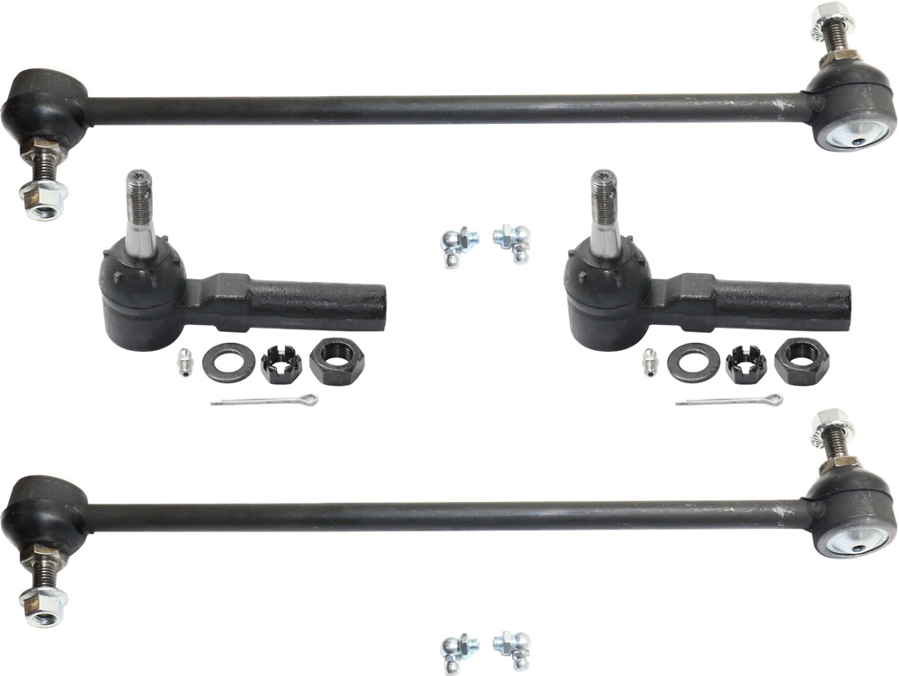 AM ALLURE 08-09 GRAND PRIX 04-08 FRONT SUSPENSION KIT RH AND LH 4 pc Kit with Sway Bar Links and Tie Rod Ends SKU KIT 091917-70 OEM 1015640-1880852-2651801-545159