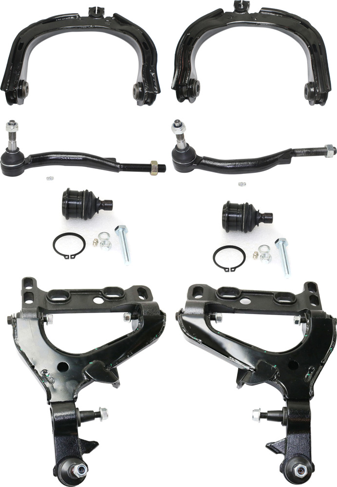 AM ENVOY 04-07 ASCENDER 04-08 FRONT CONTROL ARM KIT RH AND LH Upper and Lower w ball joint s 8 pc Kit with Ball Joint and Tie Rod End SKU KIT 091918-07 OEM 104332-1017701-2601559-5001