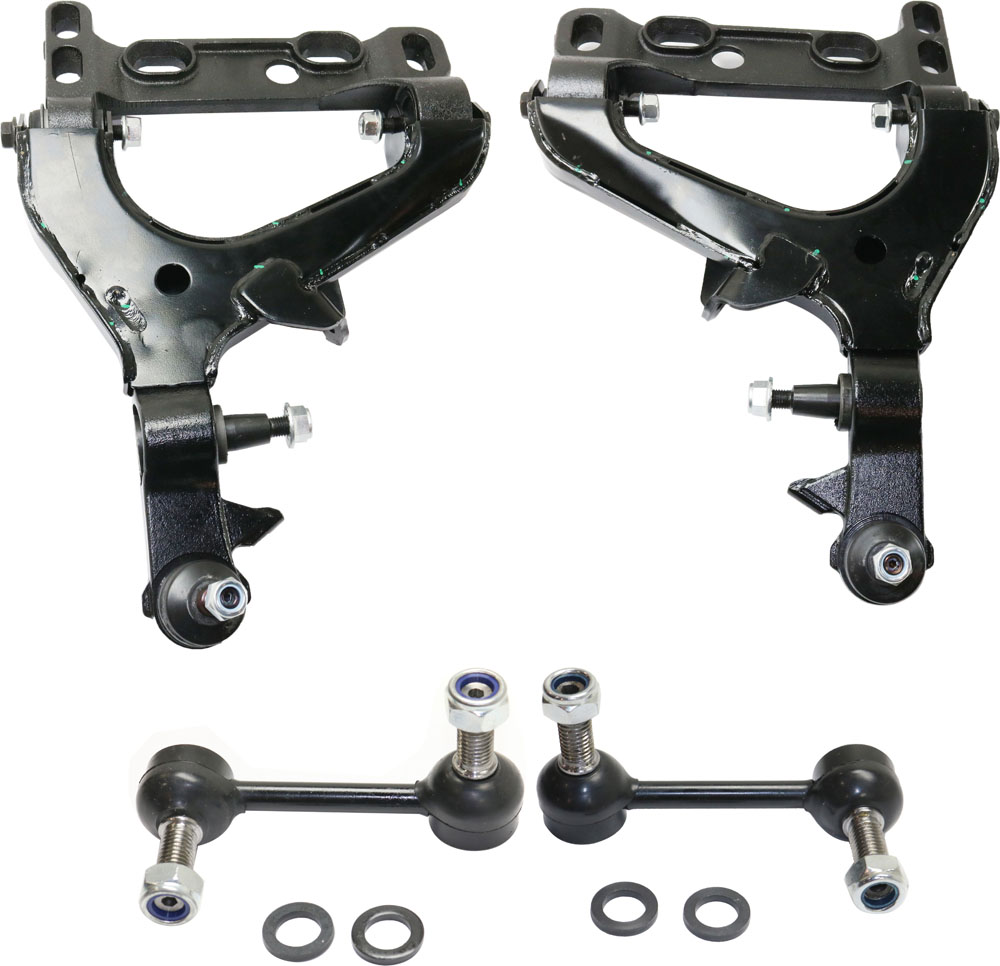 AM ASCENDER 04-08 FRONT CONTROL ARM KIT RH AND LH Lower w ball joint s 4 pc Kit with Sway Bar Link SKU KIT 091918-12 OEM 19133555-19133556-1015630-1880