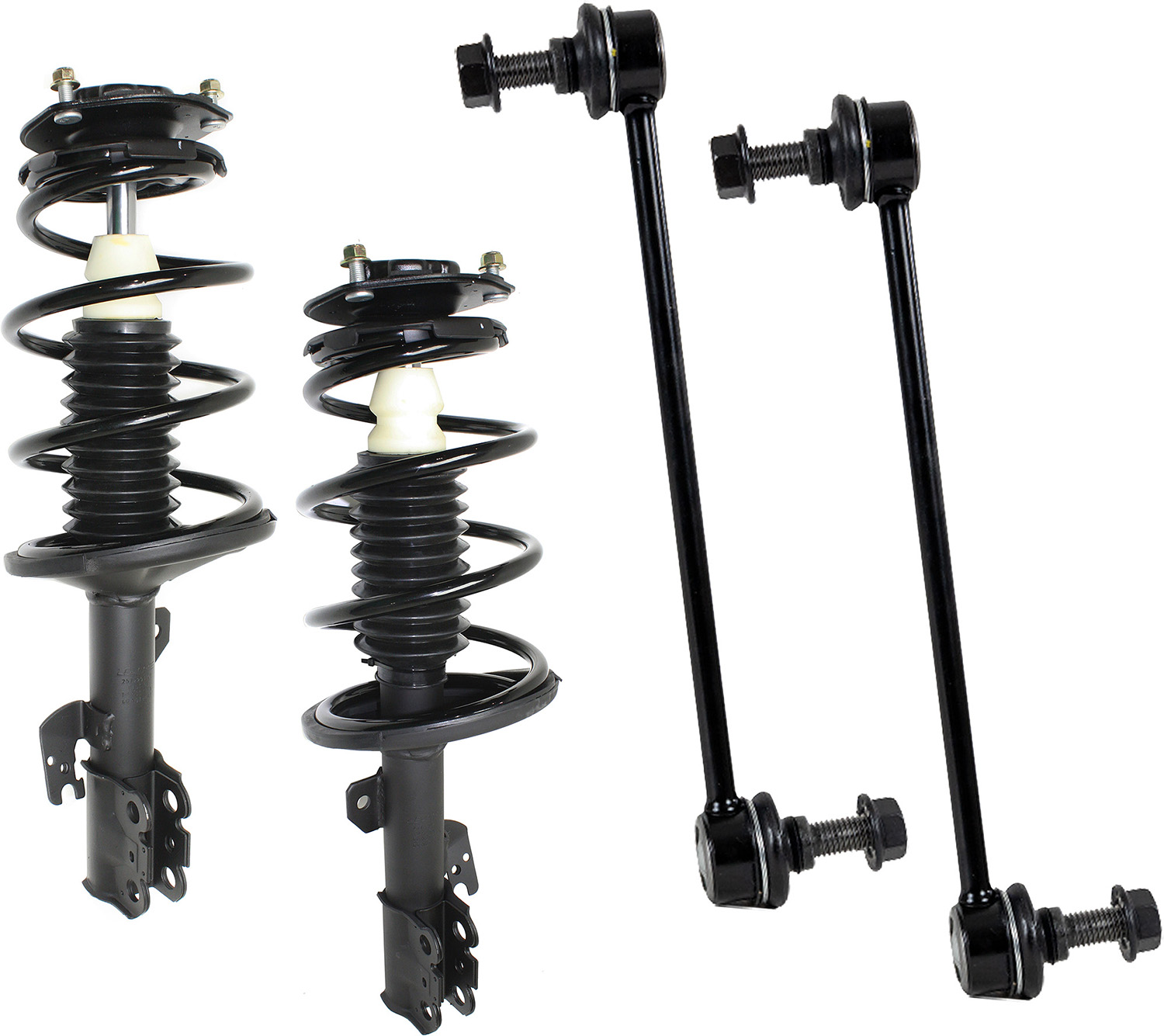 AM ES300 CAMRY 02-03 FRONT SUSPENSION KIT RH AND LH 4 pc kit with Loaded Struts and Sway Bar Links SKU KIT 091922-01 OEM 4853039795-48510A9190-48540394