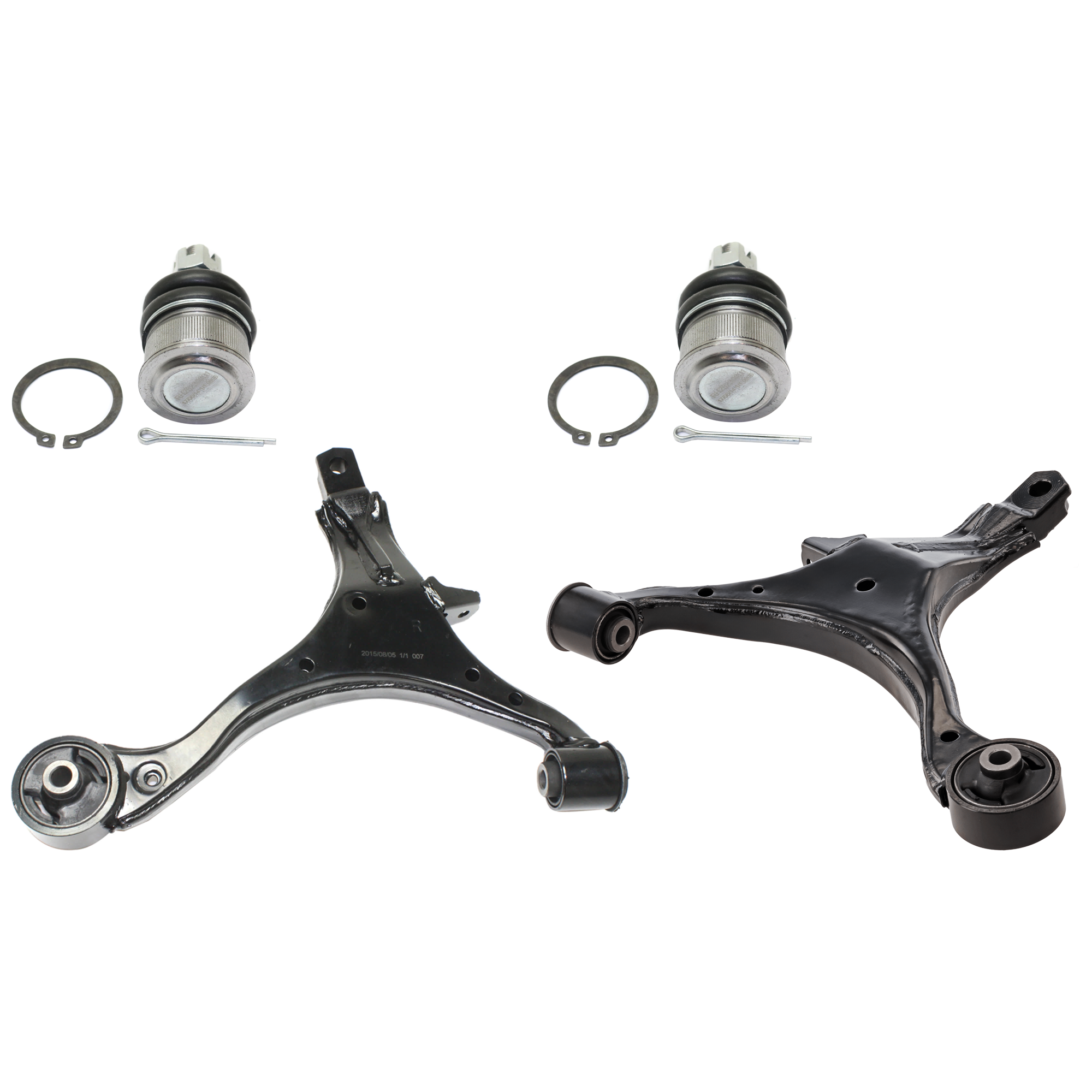 AM CR V 02-06 FRONT CONTROL ARM KIT RH AND LH Lower w ball joint s 4 pc Kit with Ball Joint SKU KIT 092017-51 OEM 2601661-5051369-10480223-45D23