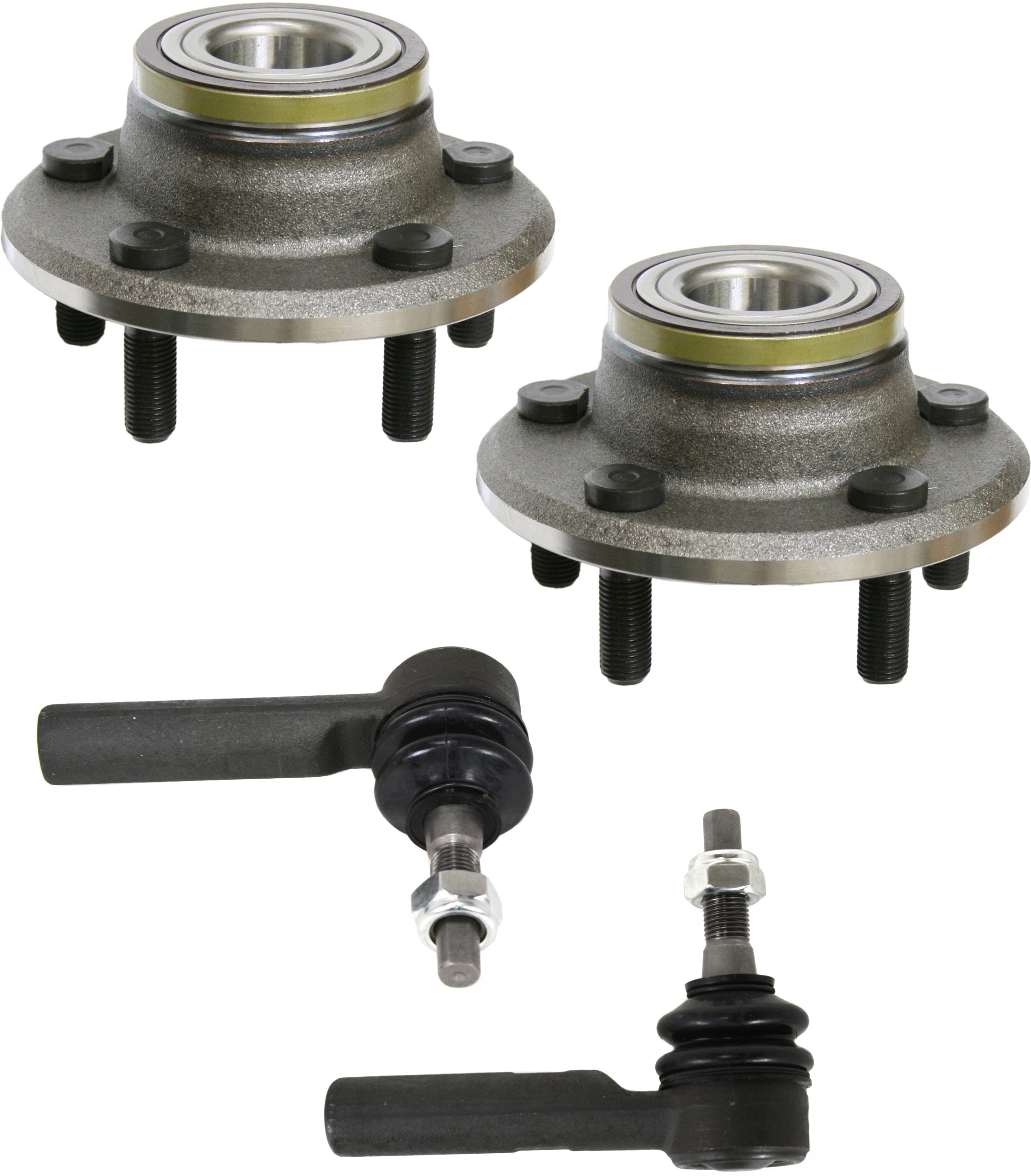 AM CHARGER 06-10 CHALLENGER 09-10 FRONT HUB ASSEMBLY RH AND LH 4 pc Kit with Tie Rod Ends SKU KIT 092017-69 OEM 4779199AA 1016754-2693215-4011