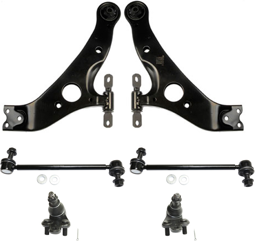 AM SIENNA 04-10 FRONT CONTROL ARM KIT RH AND LH Lower w ball joint s 6 pc Kit with Ball Joint and Sway Bar Link SKU KIT 092017-88 OEM 104307-1014883-2601570-5051