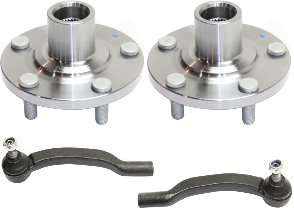 AM SIENNA 04-10 FRONT HUB ASSEMBLY RH AND LH 4 pc Kit with Tie Rod Ends SKU KIT 092017-91 OEM 4350208010-435020E030-43502AA0