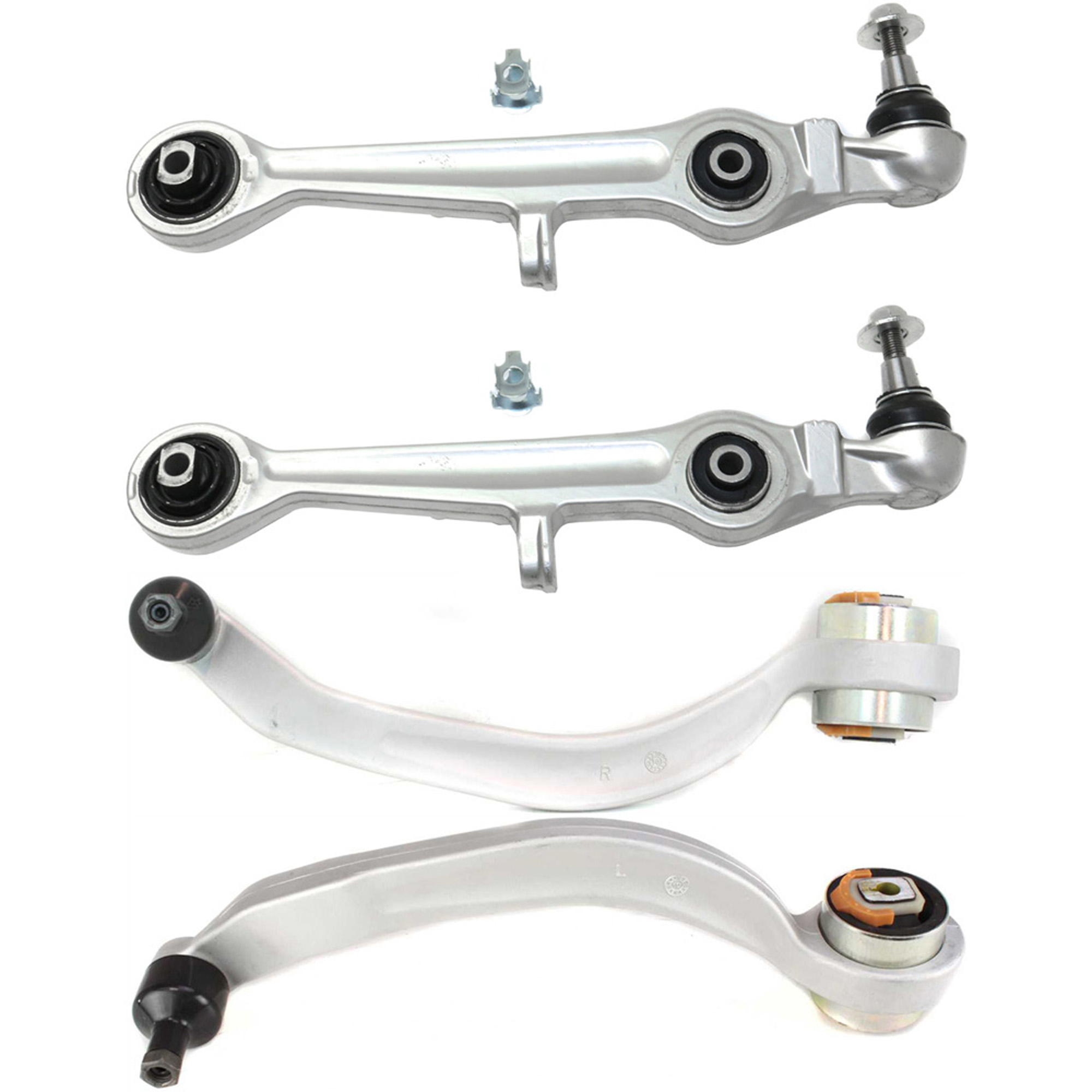 AM A4 A4 QUATTRO 96-01 PASSAT 98-05 FRONT CONTROL ARM RH AND LH Lower Rearward 4 pc Kit with Lateral Links SKU KIT 092322-23 OEM 4D0407694AC 8E0407694AG 8E0407