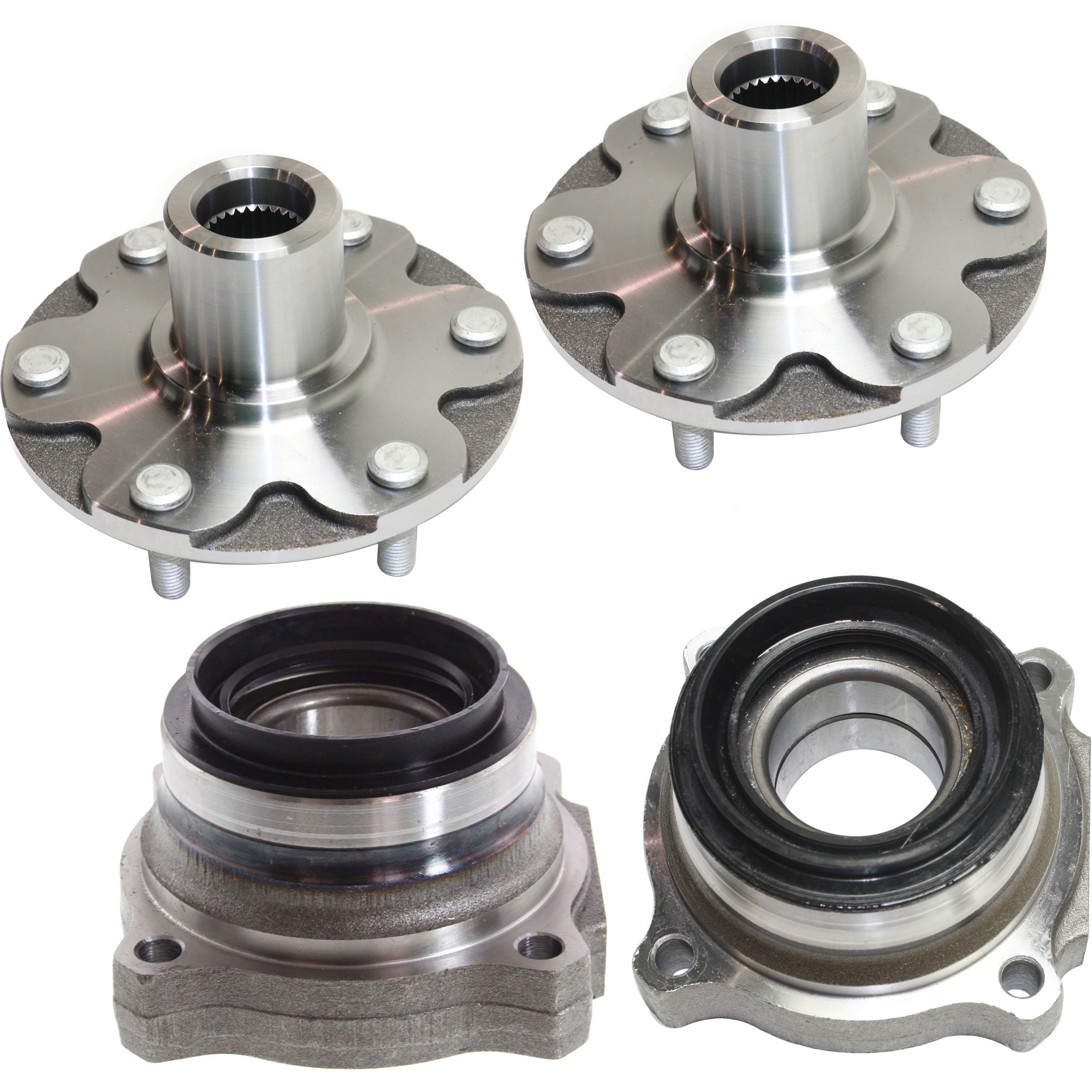 AM TACOMA 05-09 FRONT HUB ASSEMBLY RH AND LH 4 pc Kit 4WD with Rear Wheel Bearing SKU KIT 092322-40 OEM 4245004010-4246004010-43502041