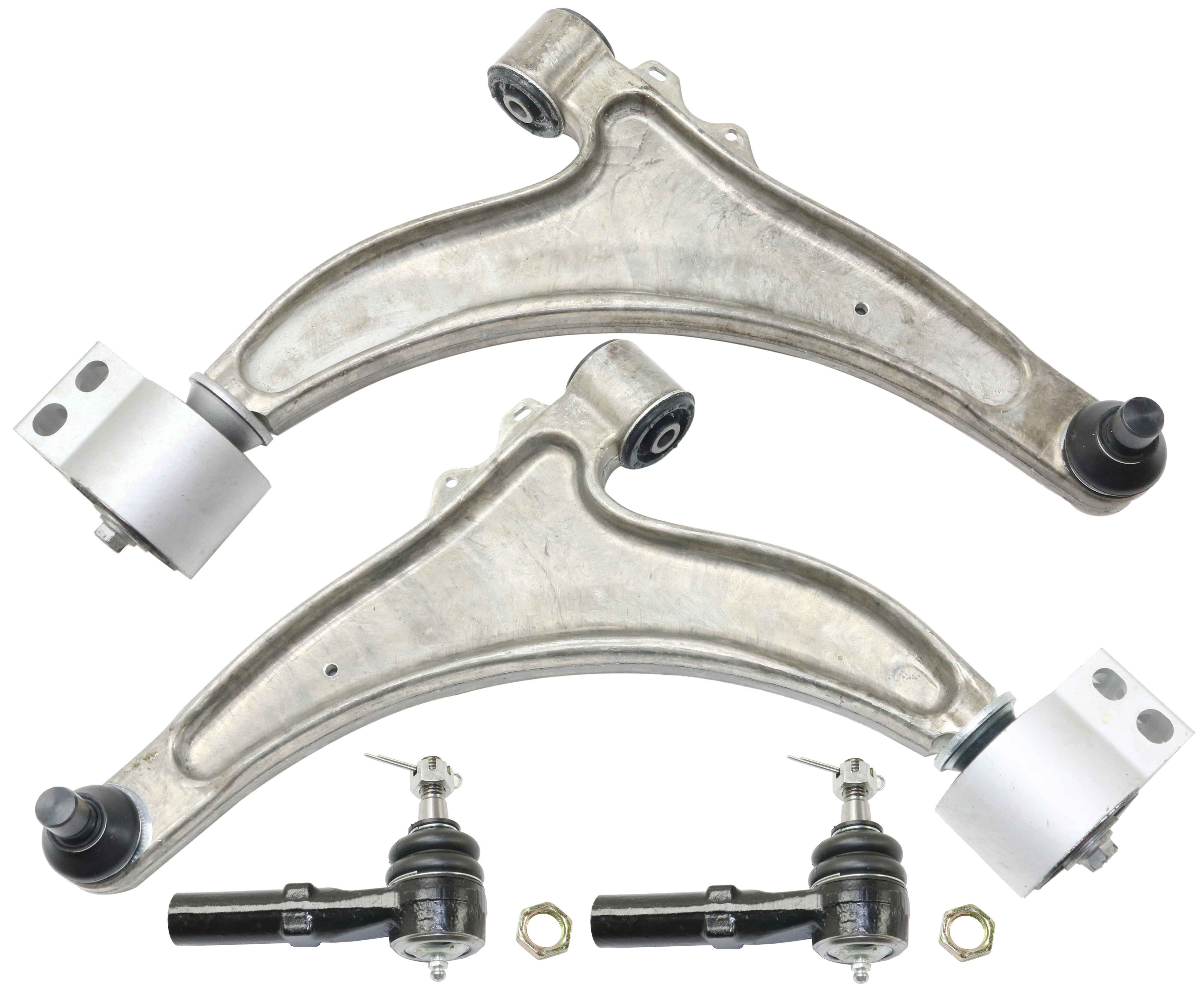AM LACROSSE 10-16 FRONT CONTROL ARM KIT RH AND LH Lower w ball joint s 4 pc Kit with Tie Rod End SKU KIT 092617-06 OEM 23354433-22854825-23354432-132