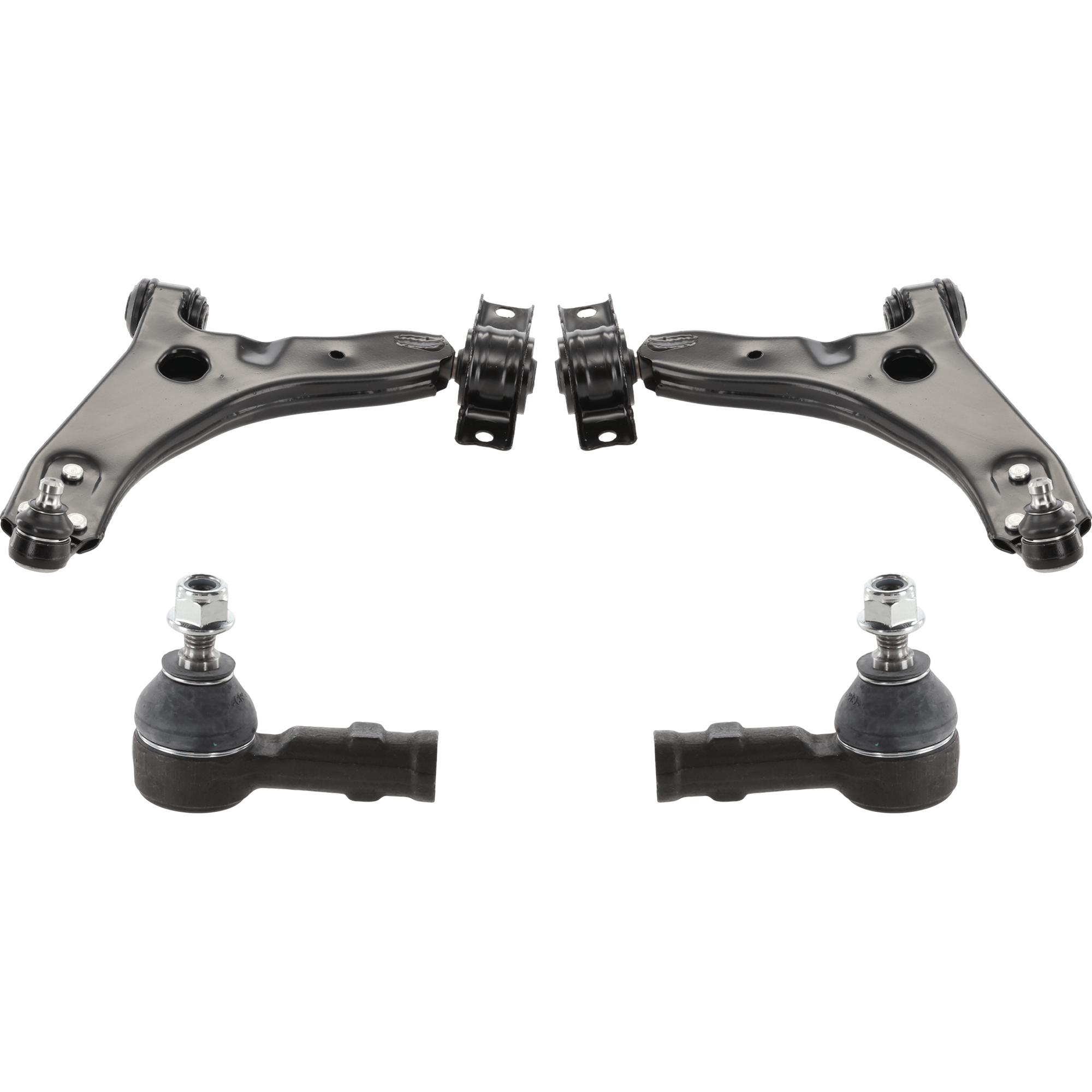 AM FOCUS 06-07 FRONT CONTROL ARM KIT RH AND LH Lower w ball joint s 4 pc Kit with Tie Rod End SKU KIT 092617-15 OEM 6S4Z3079AA 7S4Z3079A 8S4Z3079A