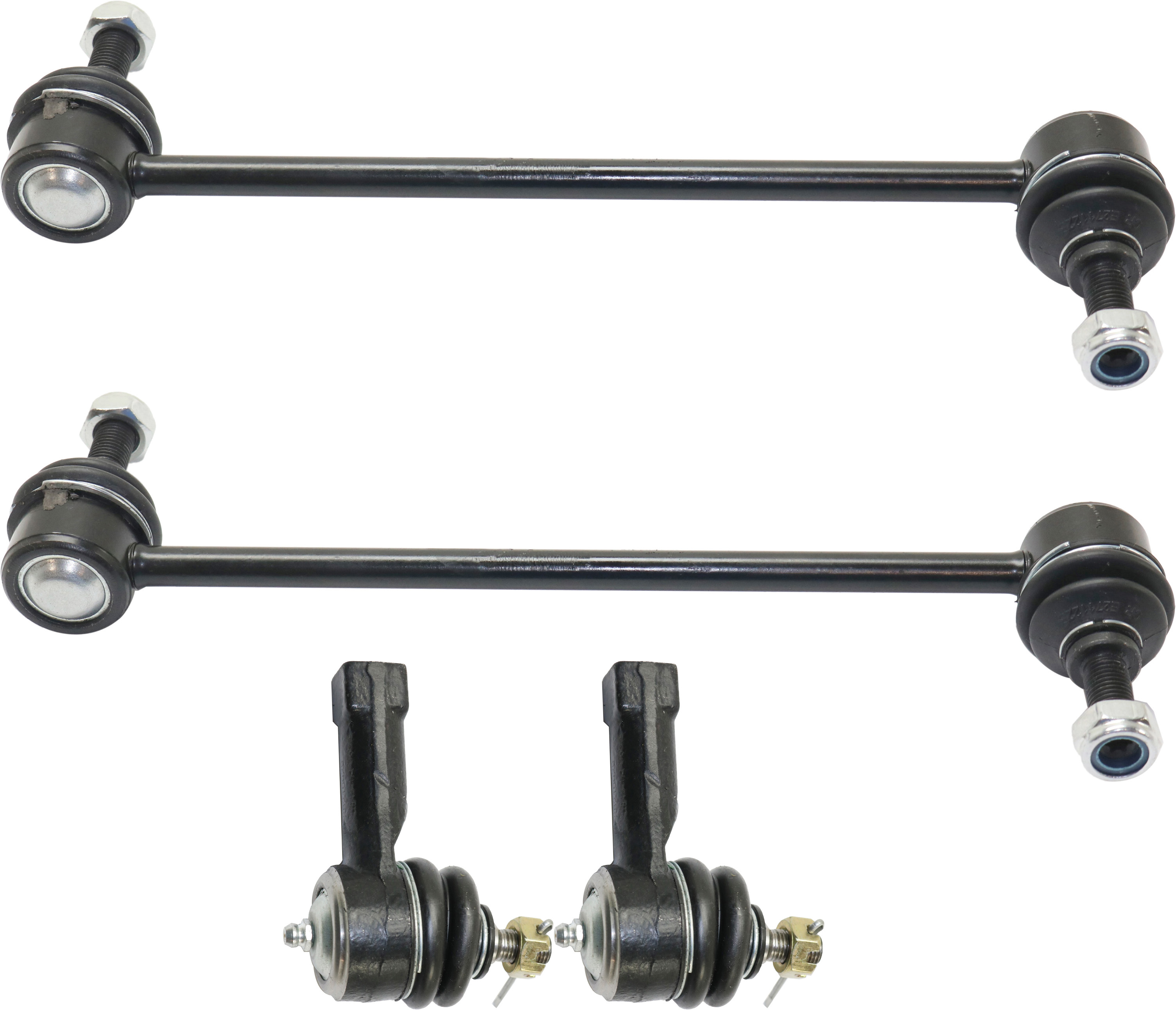 AM FOCUS 06-07 FRONT SUSPENSION KIT RH AND LH 4 Pc Kit with Sway Bar Links and Tie Rod Ends SKU KIT 092617-17 OEM 5S4Z5K484AA 5S4Z3A130AA