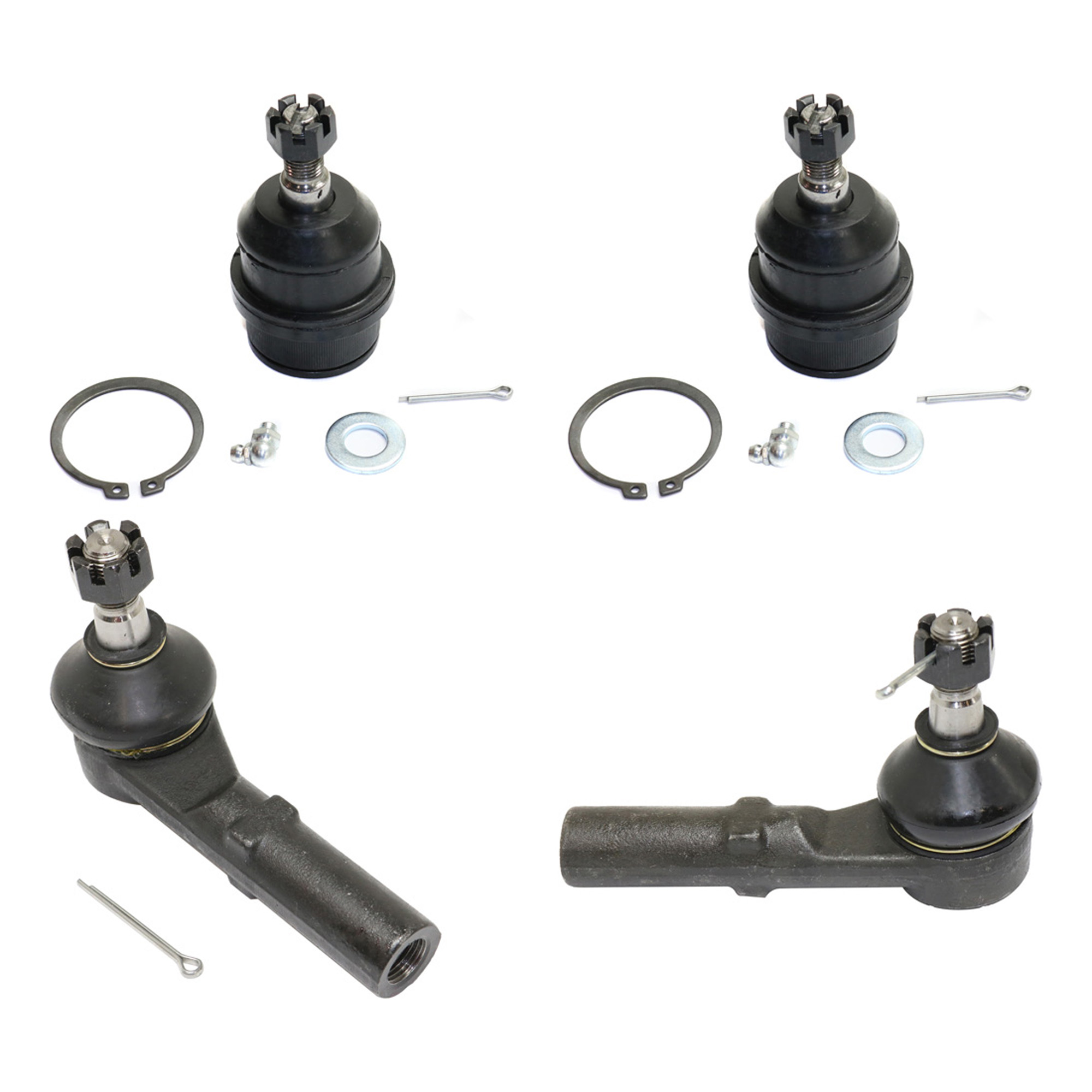AM GRAND CHEROKEE 05-10 COMMANDER 06-10 FRONT SUSPENSION KIT RH AND LH 4 pc kit w Ball Joints and Tie Rod Ends SKU KIT 092617-27 OEM 2601627-5051390-10480629-45D24