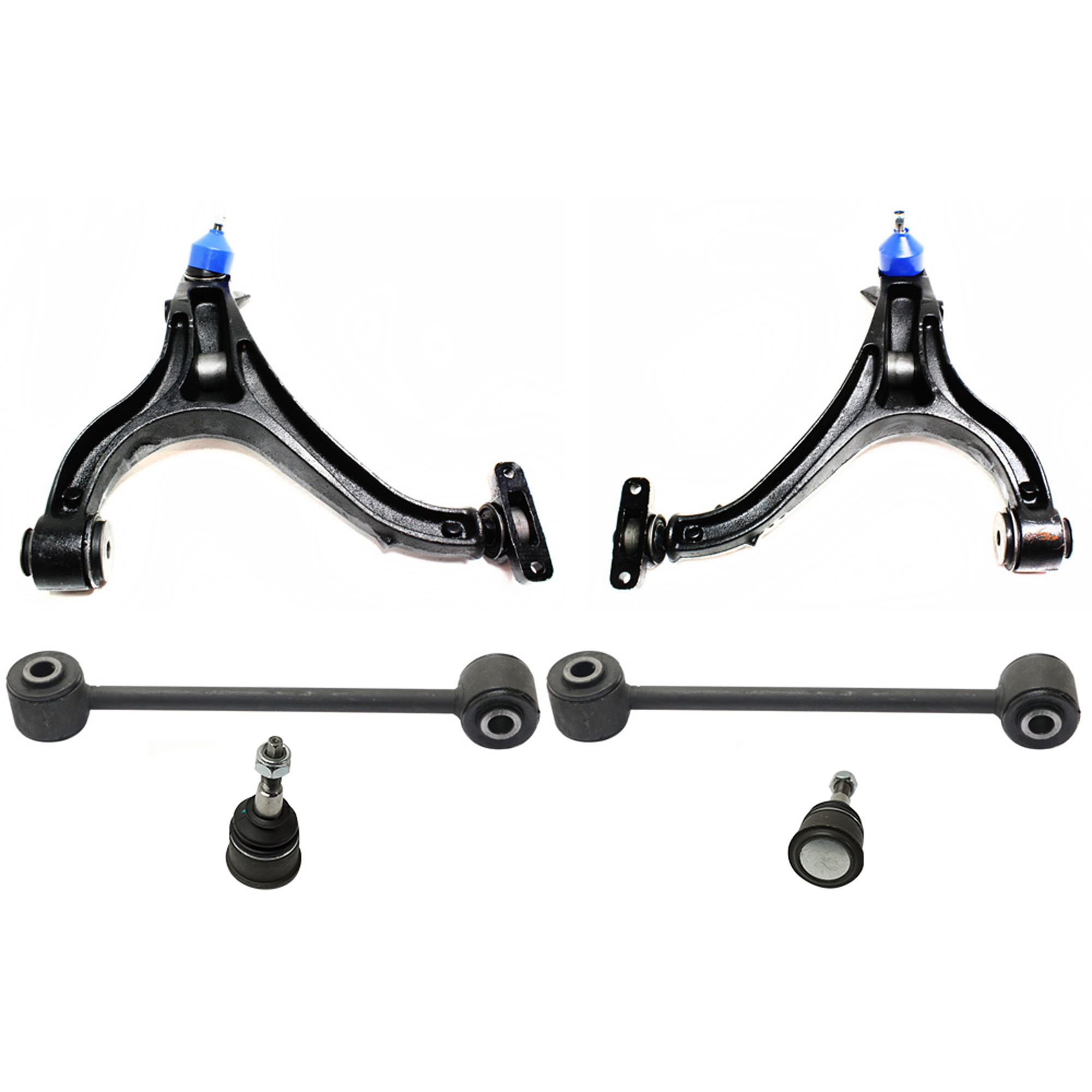 AM GRAND CHEROKEE 05-10 COMMANDER 06-10 FRONT CONTROL ARM KIT RH AND LH Lower w ball joint s 6 pc Kit with Ball Joint and Sway Bar Link SKU KIT 092617-35 OEM 2601692-5001138-10480604-45D01