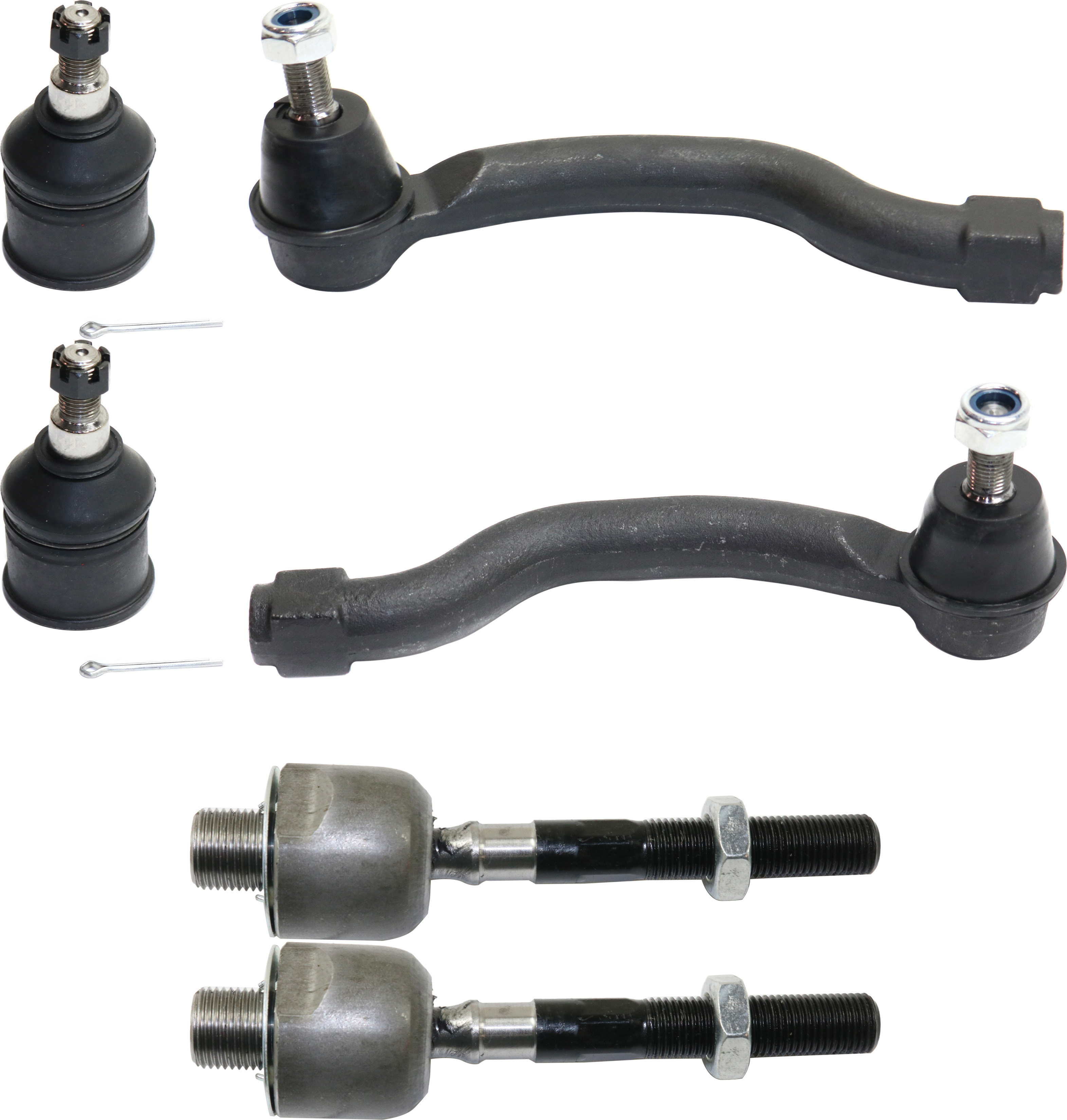 AM TSX 09-14 FRONT SUSPENSION KIT RH AND LH 6 pc Kit w Ball Joints and Tie Rod Ends SKU KIT 092617-54 Partslink HO4521101 HO4520101 OEM GS60503-53540TA0A01-53560TA0A0