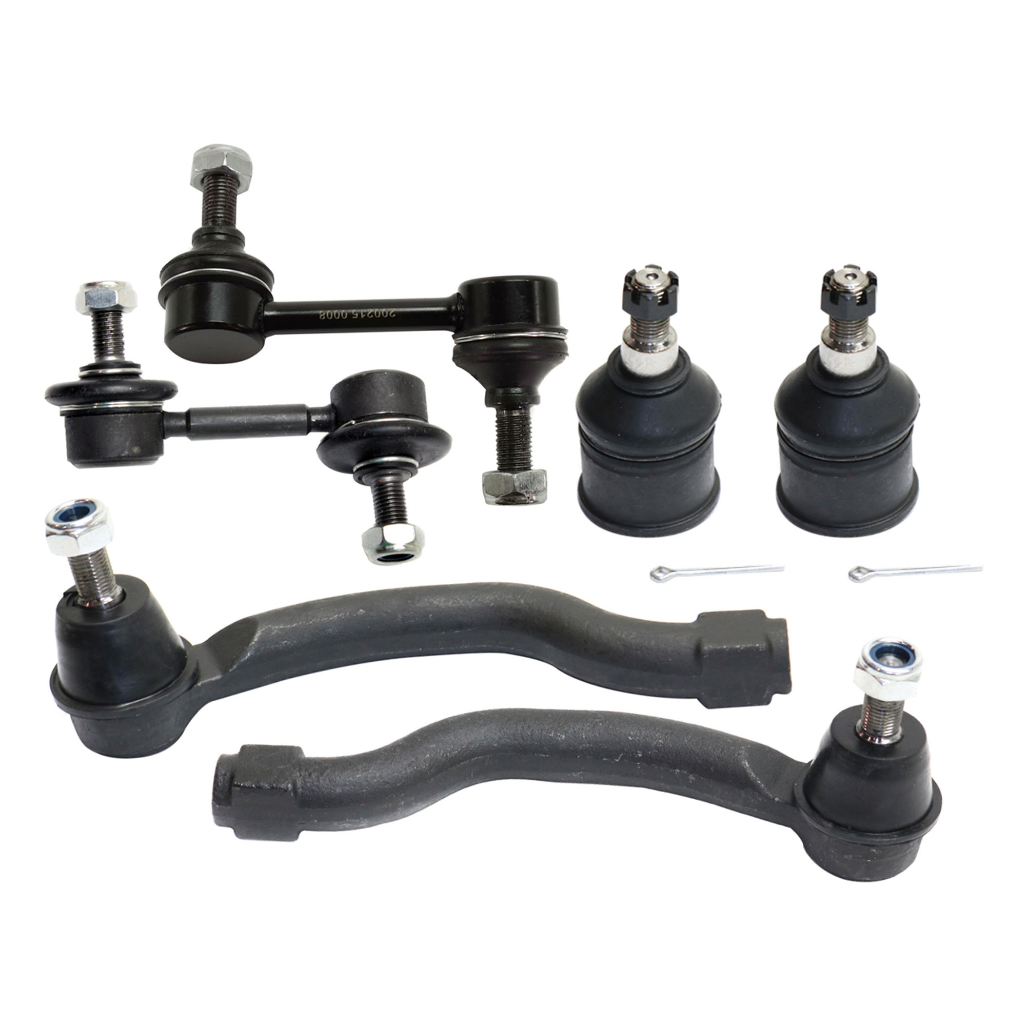 AM ACCORD 08-12 TSX 09-14 FRONT SUSPENSION KIT RH AND LH 6 pc kit w Ball Joints Sway Bar Links and Tie Rod Ends SKU KIT 092617-56 Partslink HO4521101 HO4520101 OEM GS60503-18405-1015301-2651565