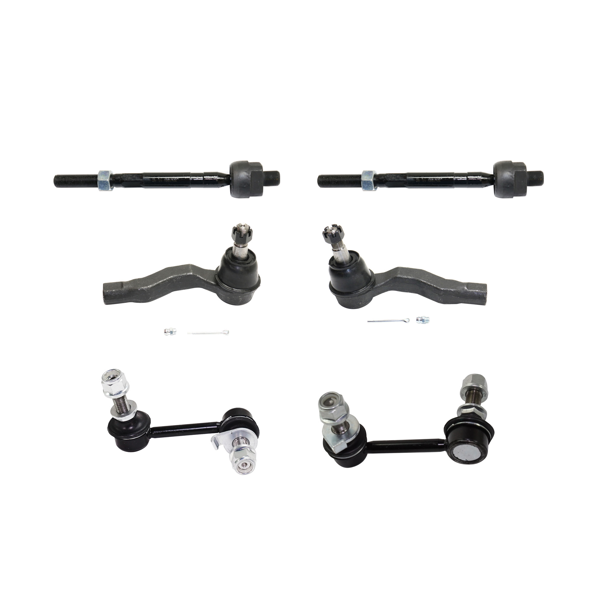 AM G35-03-07-350Z 03-09 FRONT SUSPENSION KIT RH AND LH 6 pc kit with Sway Bar Links and Tie Rod Ends SKU KIT 092617-81 OEM 1015920 TC5465 SL433-606420