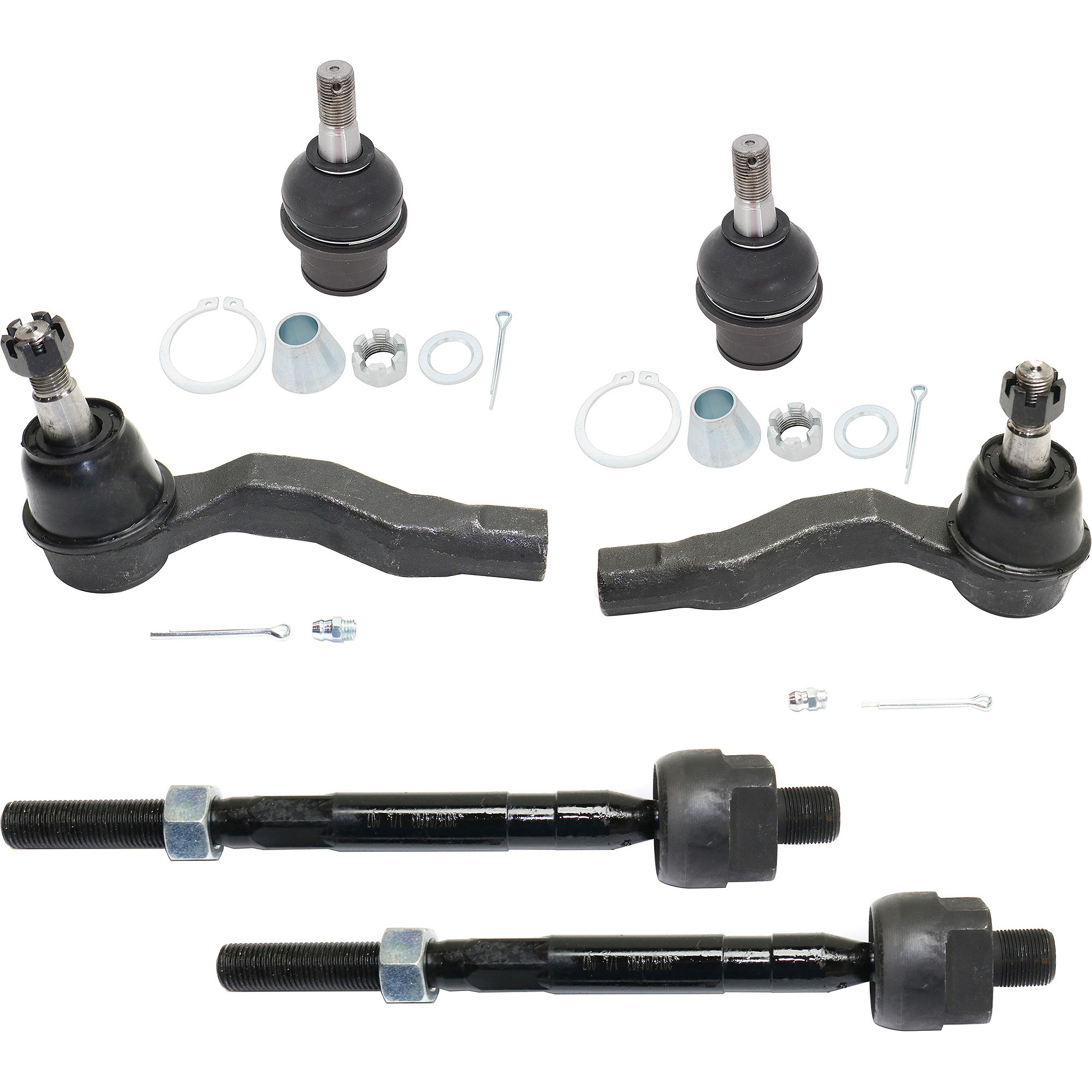 AM G35-03-07-350Z 03-09 FRONT SUSPENSION KIT RH AND LH 6 Pc Kit with Ball Joints and Tie Rod Ends SKU KIT 092617-83 OEM 40015AL55J 1015996-2693280-401