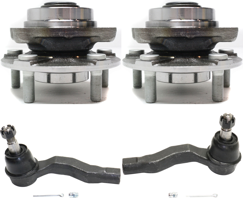 AM G35-03-07-350Z 03-09 FRONT SUSPENSION KIT RH AND LH 4 pc kit with Tie Rod Ends and Wheel Hubs SKU KIT 092617-85 OEM 1015996-2693280-4011943-45A094