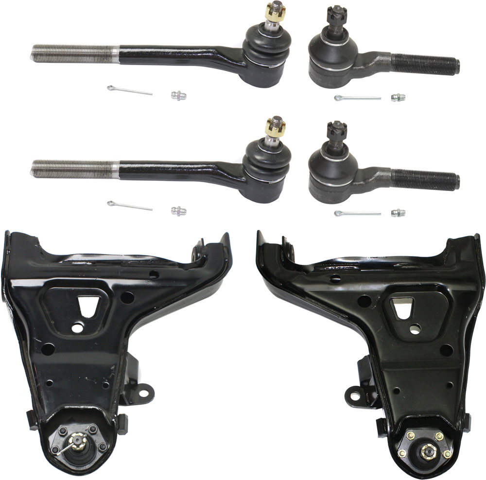 AM BLAZER JIMMY SONOMA 98-00 FRONT CONTROL ARM KIT RH AND LH Lower w ball joint s 6 pc Kit with Tie Rod End SKU KIT 092618-24 OEM 15018807-15777767-15018808-157