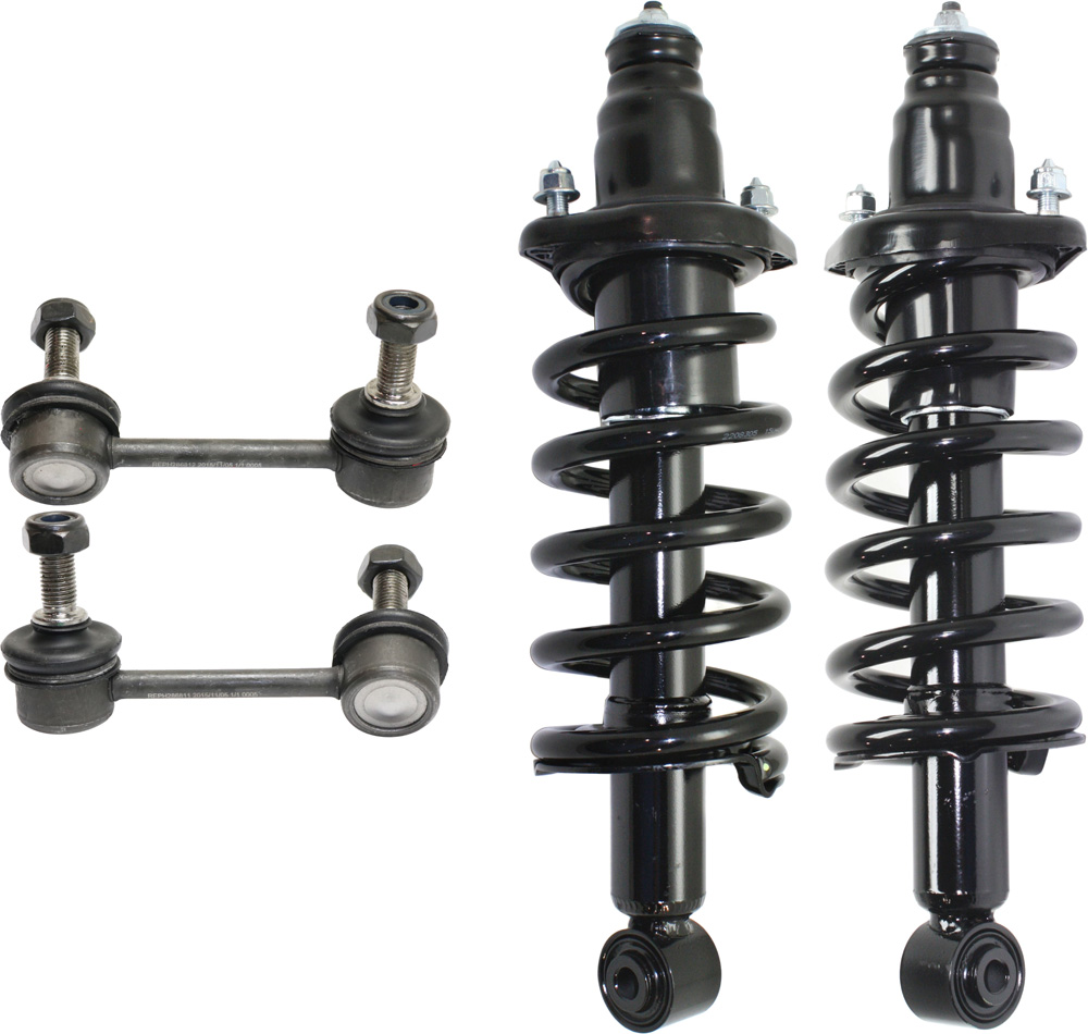 AM CR V 02-06 REAR SUSPENSION KIT RH AND LH 4 Pc Kit with Loaded Struts and Sway Bar Links SKU KIT 092717-03 OEM 51606S9AA05-51605S9AA05-18241